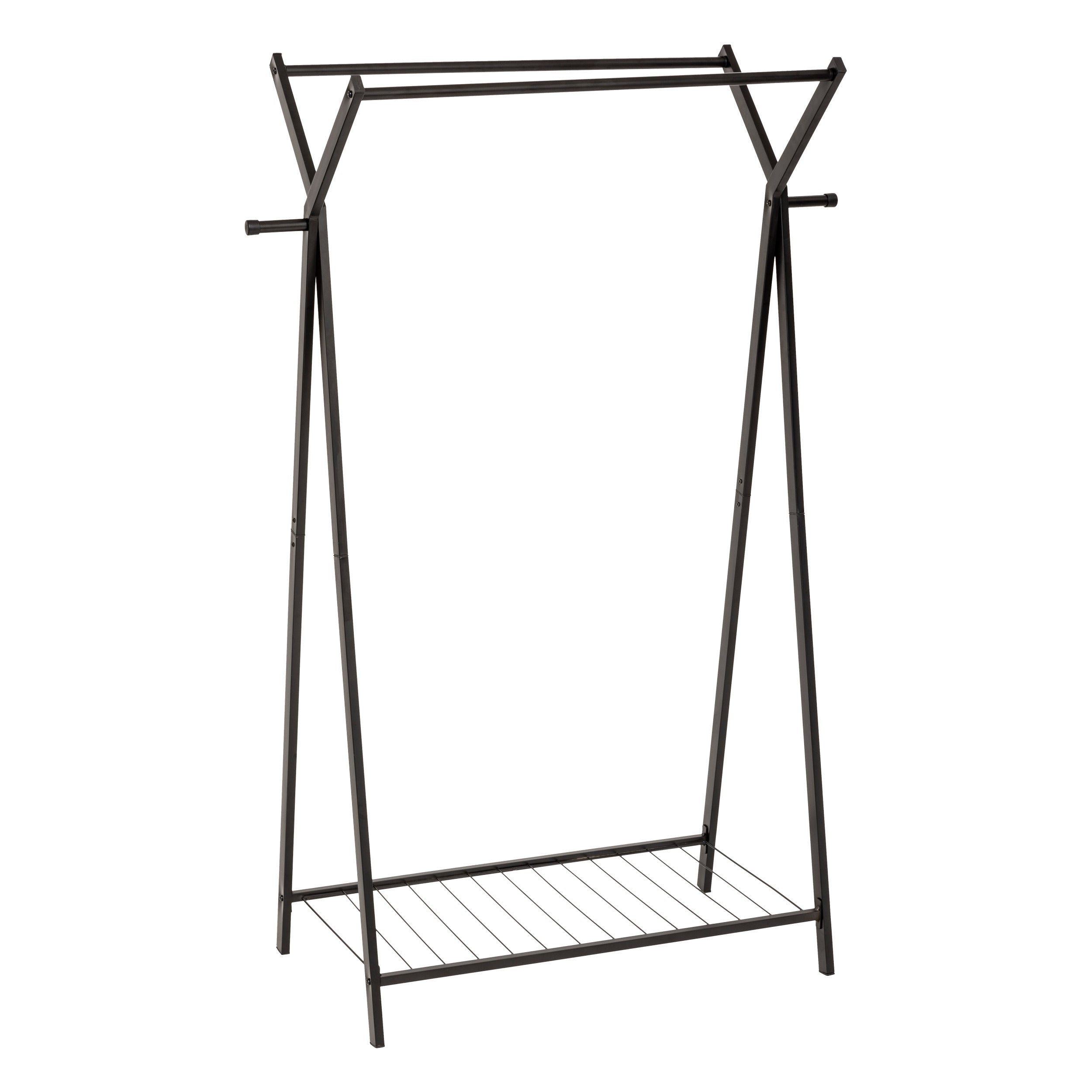 5Five Metty Dubbel Kledingrek - 98x44xH145cm - Zwart