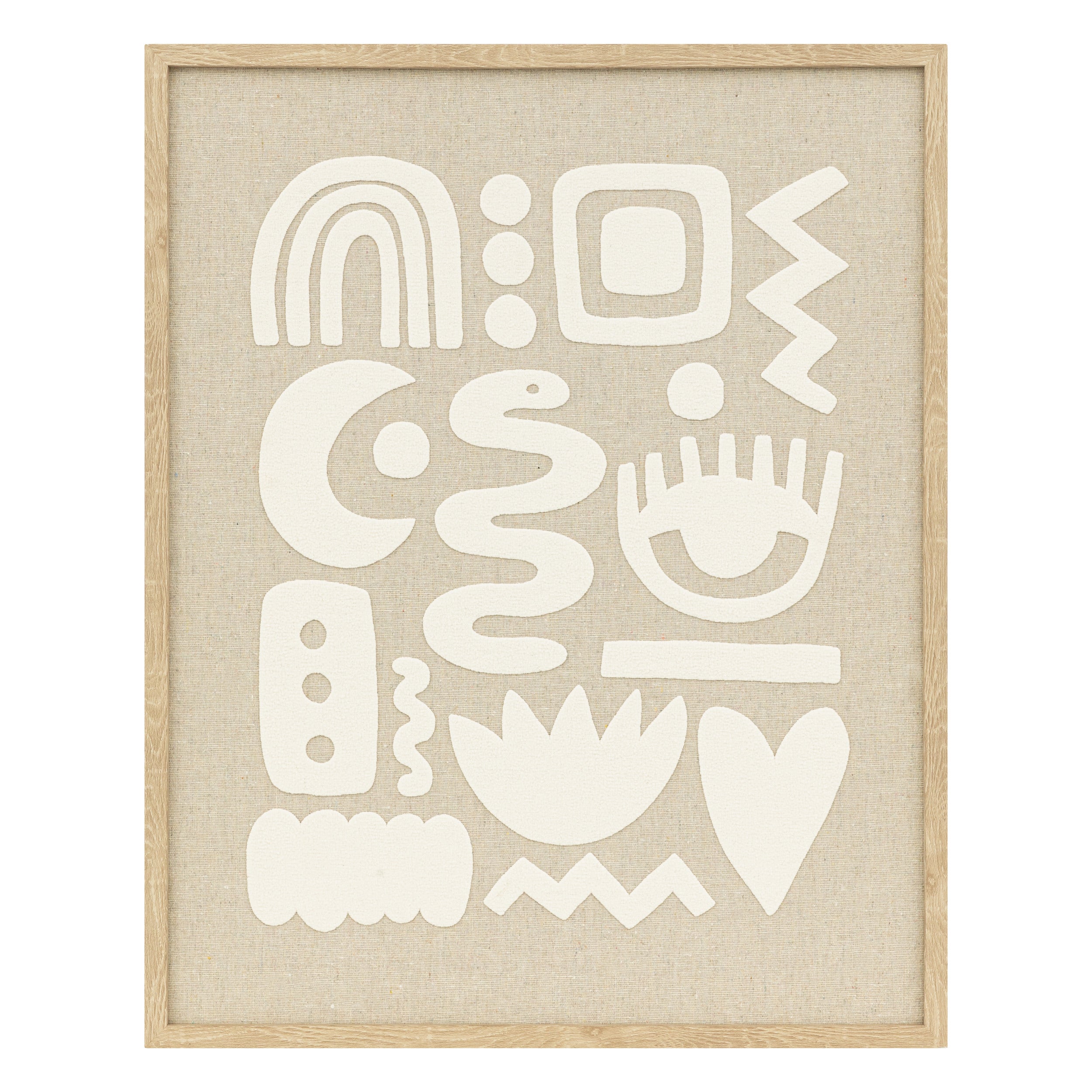 Atmosphera Petra 3D Wanddecoratie - 40x50cm - Beige