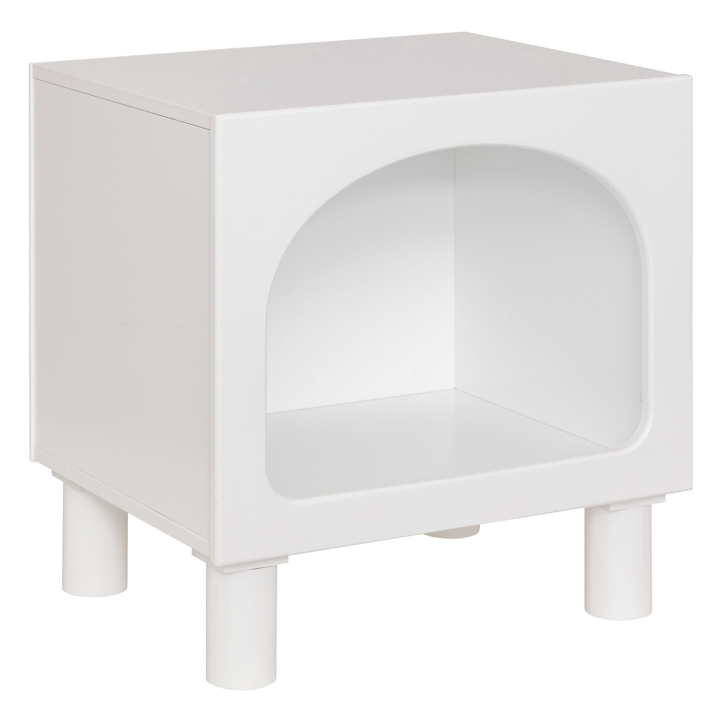 Atmosphera Kids Tara Nachtkastje - Nachttafel - 40x32x42cm - Kinderkamer - Wit