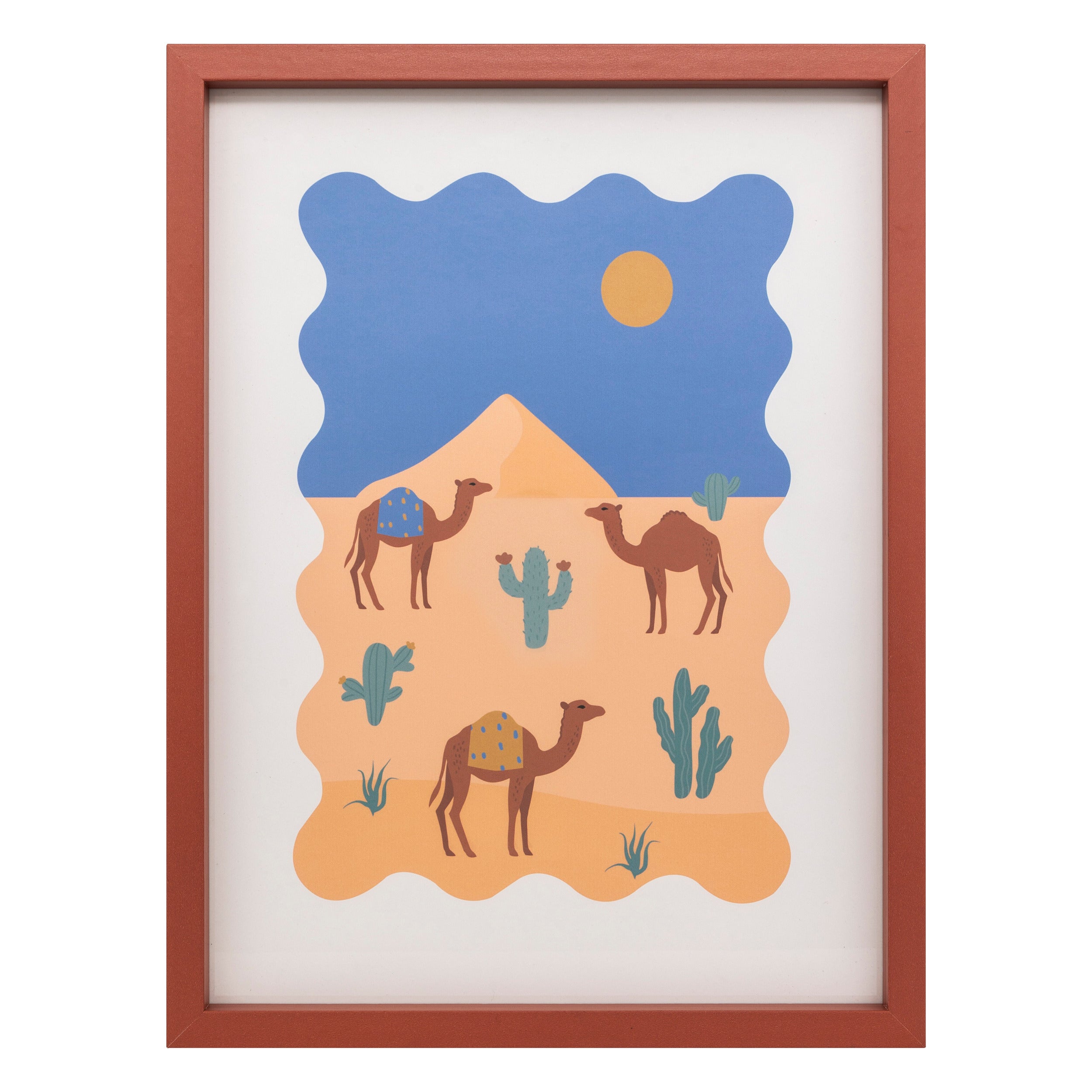 Atmosphera Marrakesh Wanddecoratie fotokader met print - 30x40cm - Bruin