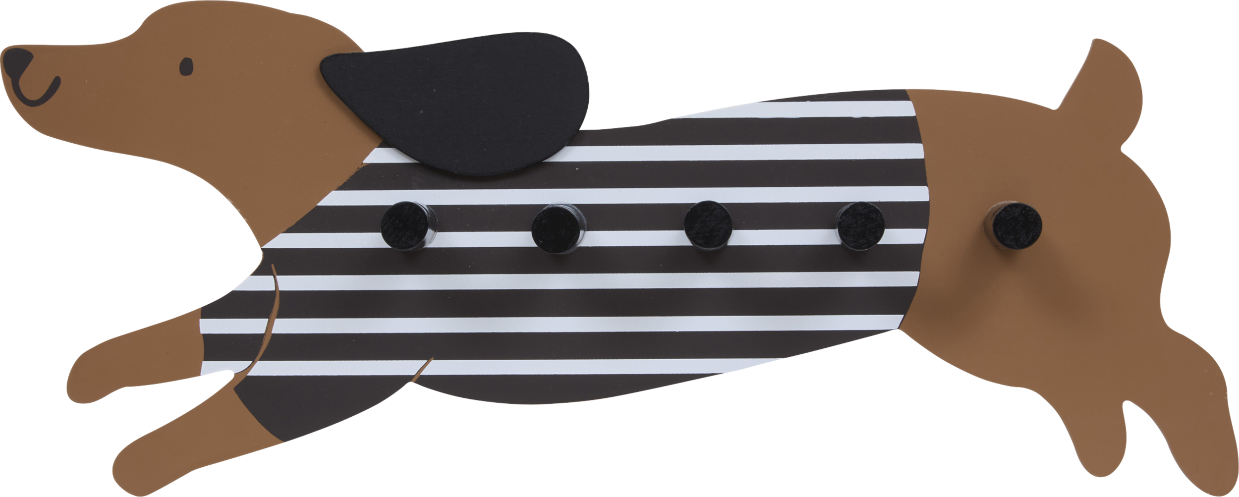 Atmosphera Kids Kapstok met 5 haken - 50x20x6cm - Multi