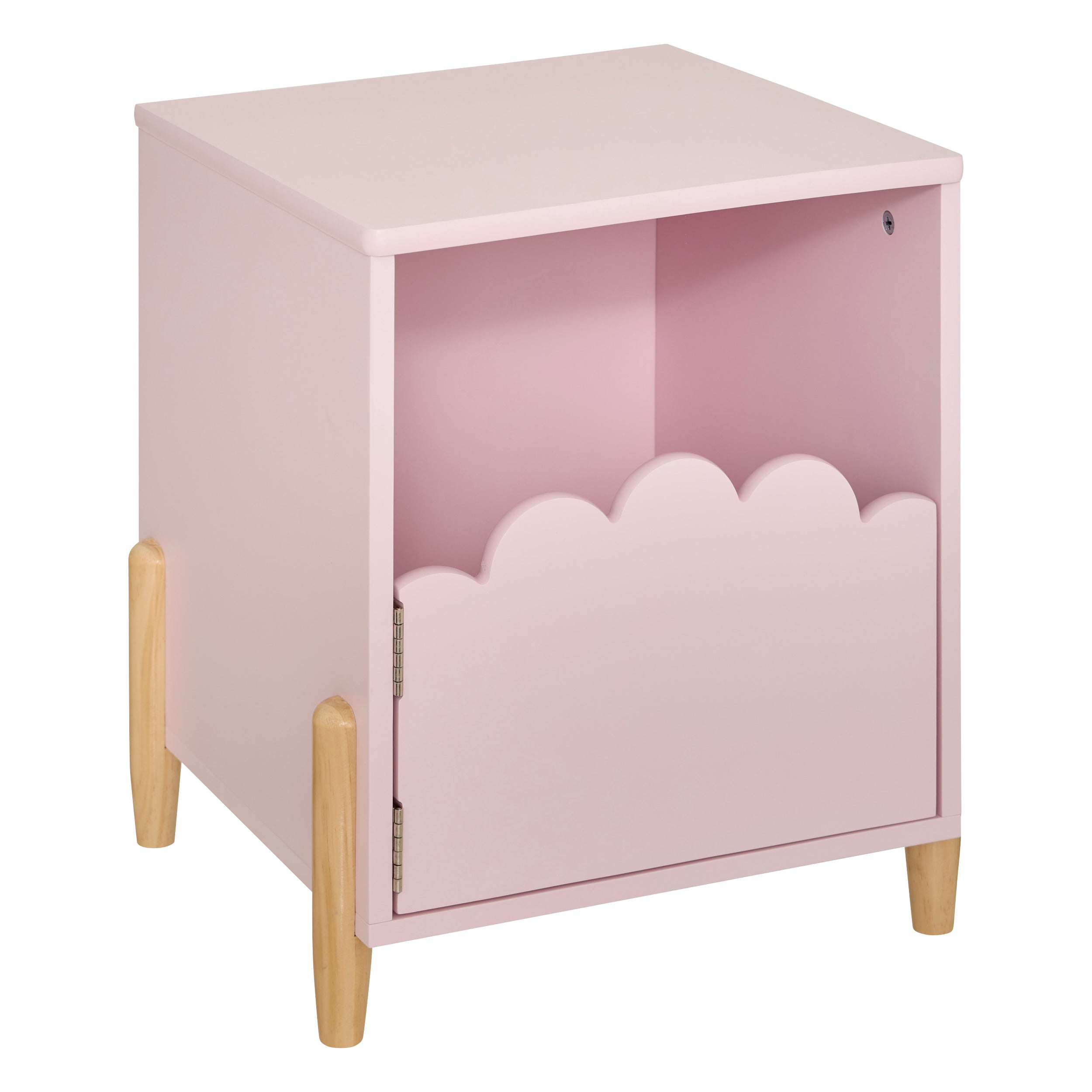 Atmospaa Fanza -Nachttisch 2 Fächer - L40xd30xh55cm - Beige
