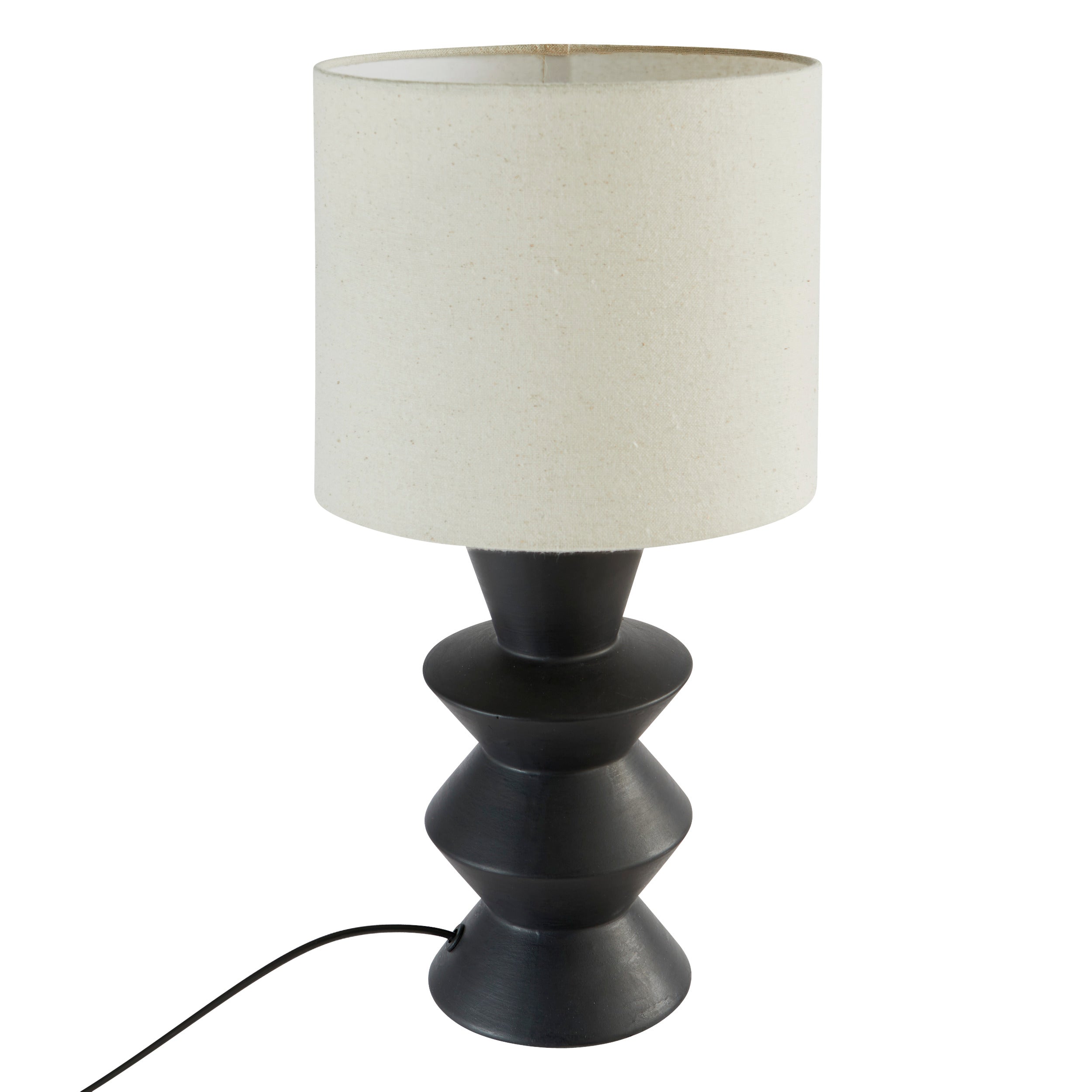 Atmosphera Hyacint Sphere Table Table Lampe - Ø22xh37cm - blanc / beige