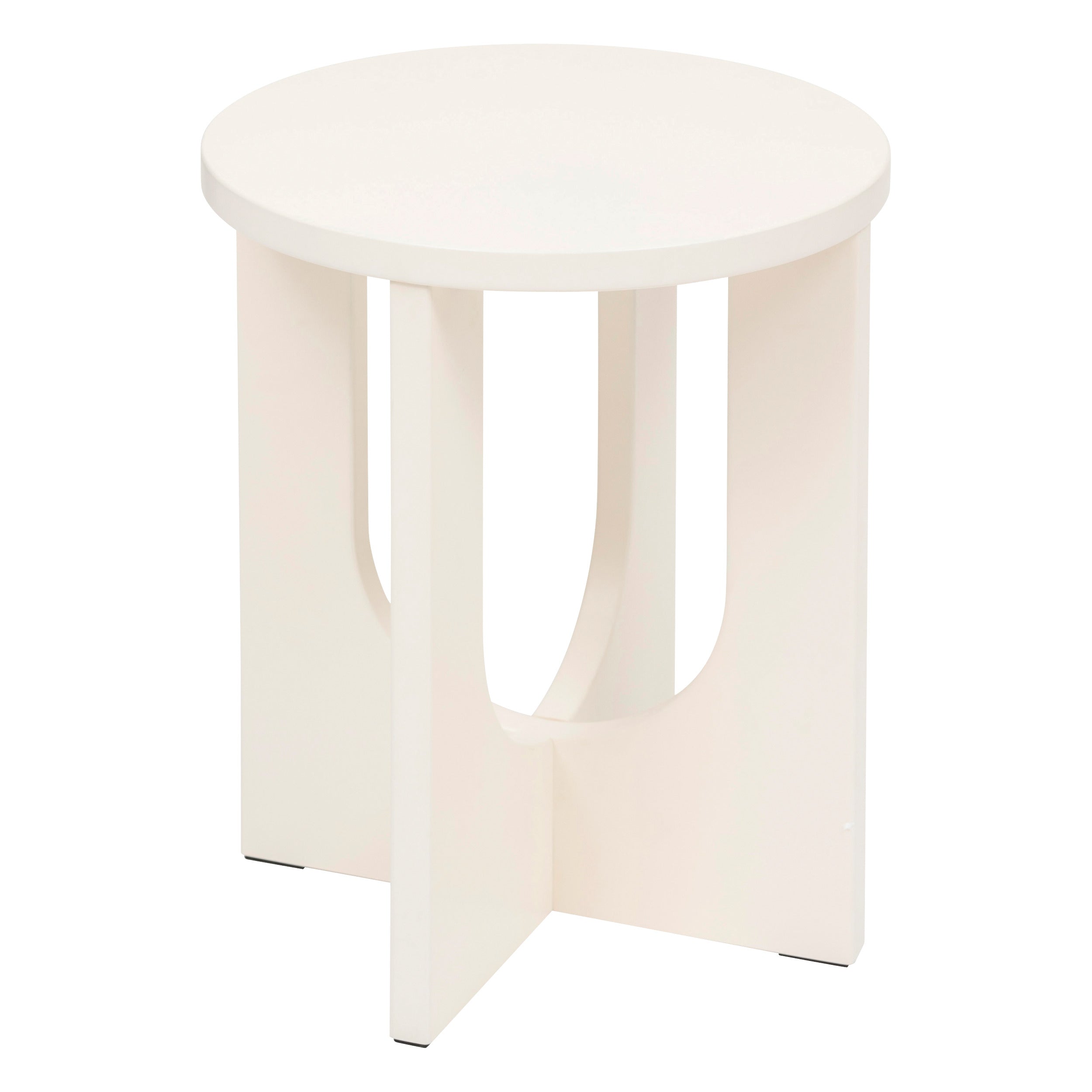 Atmosphena Side Table Bloom - Ø40xh51cm - Elfenbein