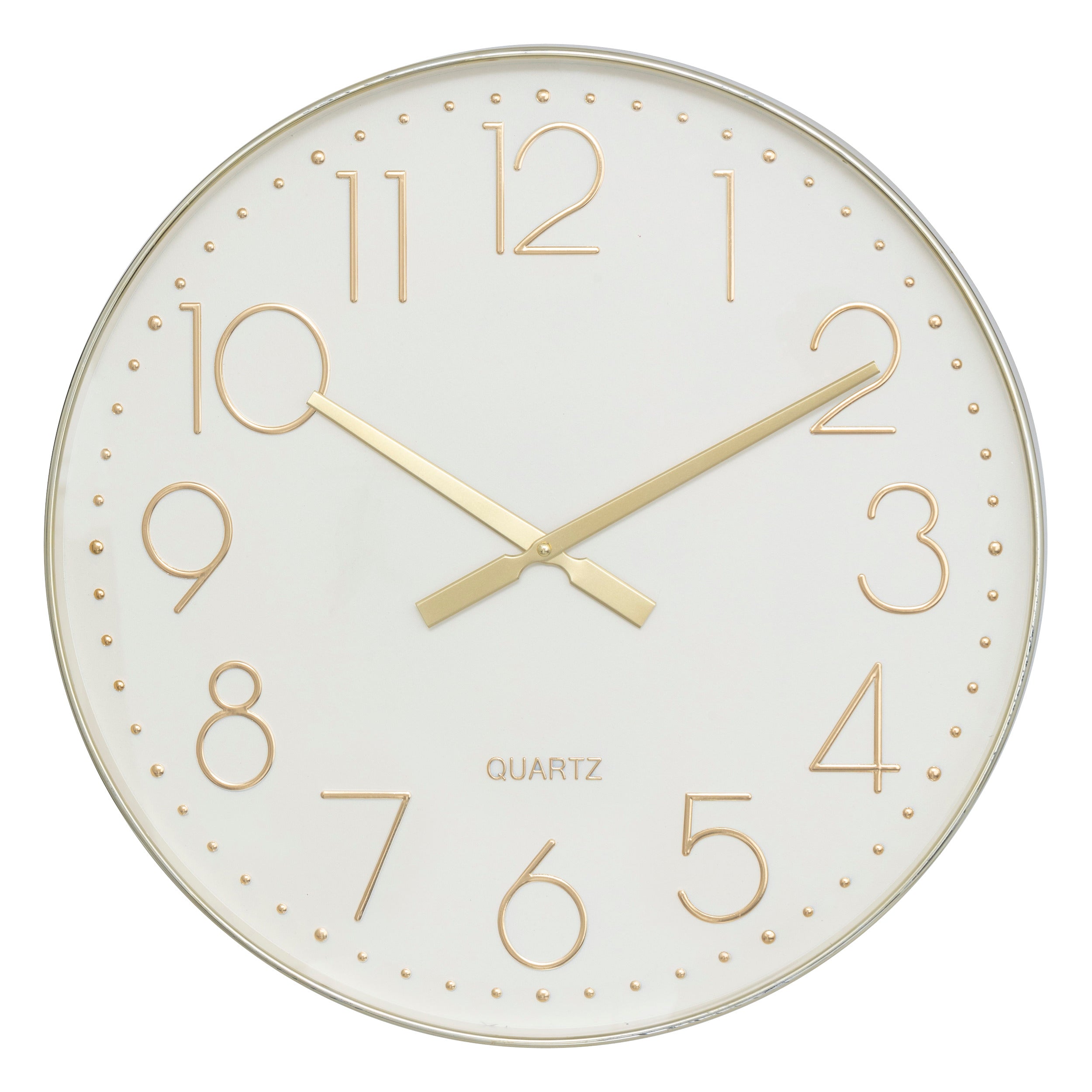 Atmosphera Ivana Wall Clock - Wood - Plastic - Dia 38 cm