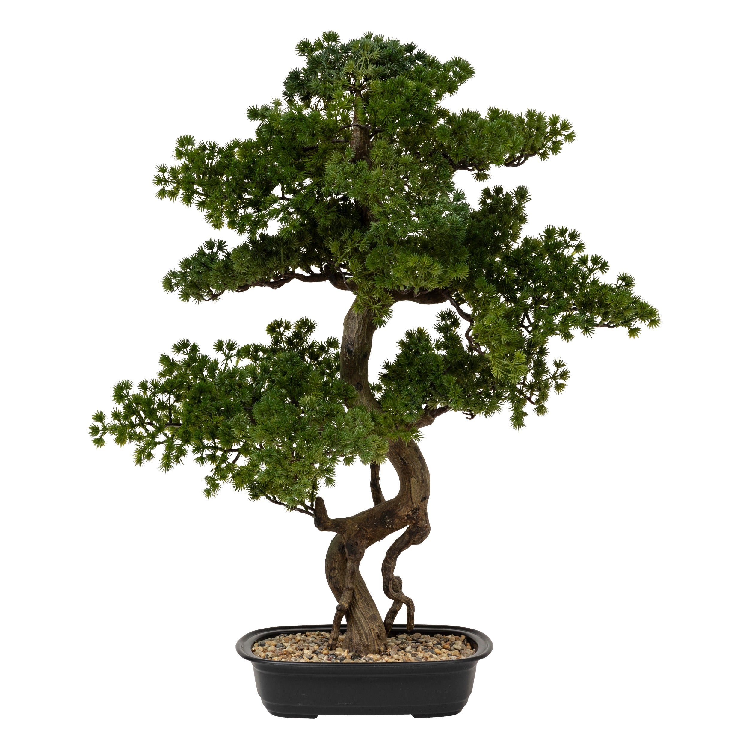 Atmosphère plante artificielle plante suspendue avec pot - 16x16x31cm - noir / vert