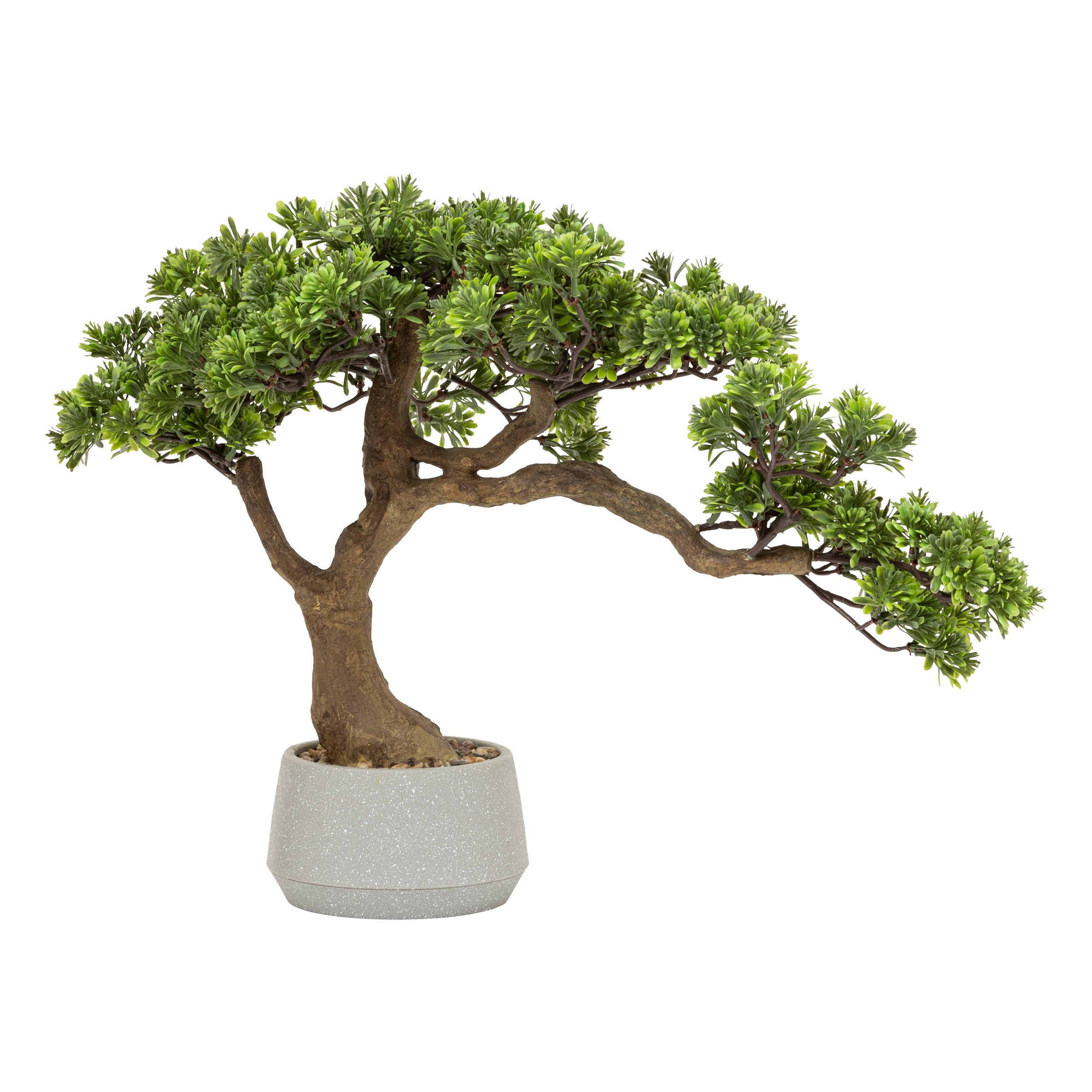 Atmosphère plante artificielle plante suspendue avec pot - 16x16x31cm - noir / vert