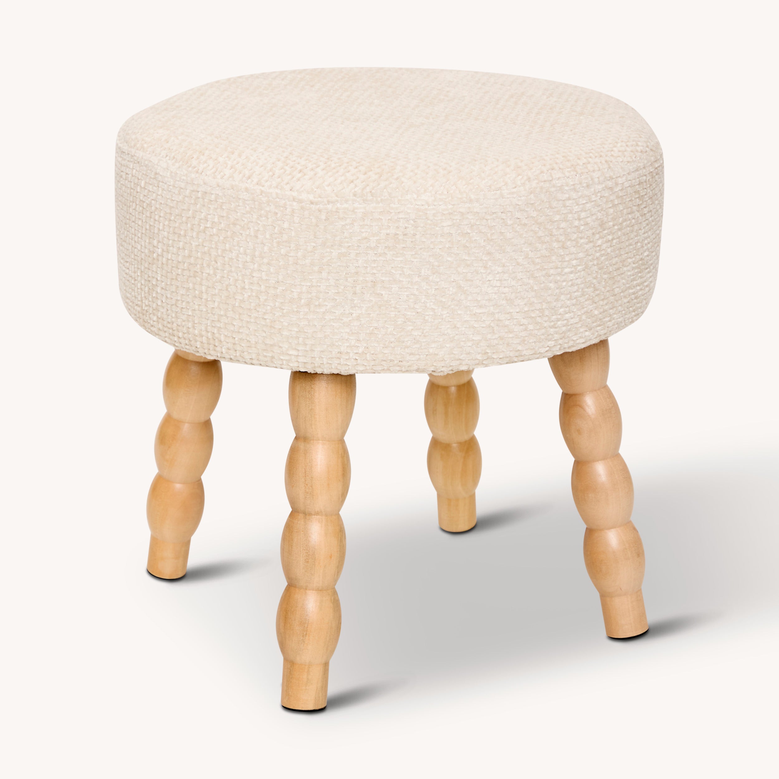 Pouf Sevi Atmosphera - Bouclé - Blanc