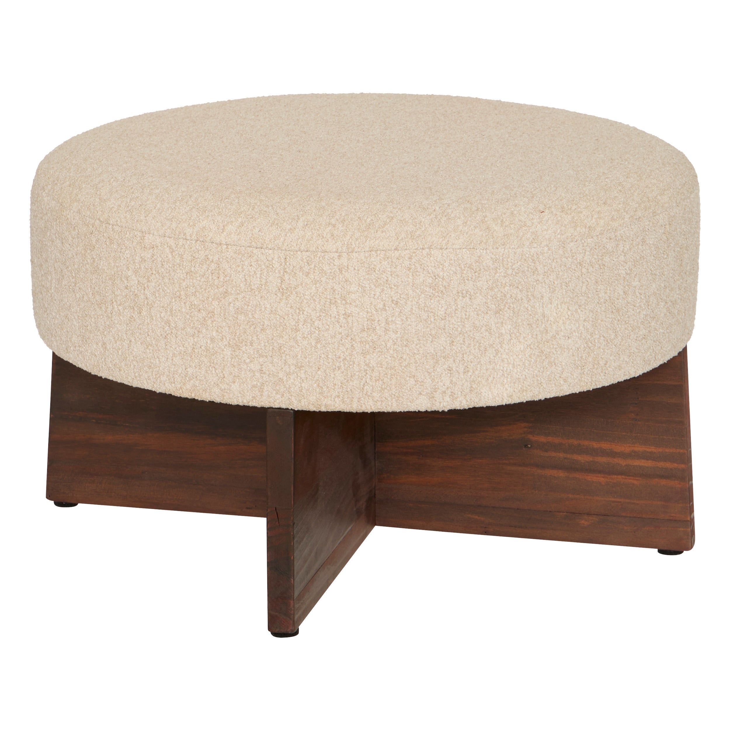 Atmospaa Sevi Poef - Corduroy - 41x36x43cm - Beige