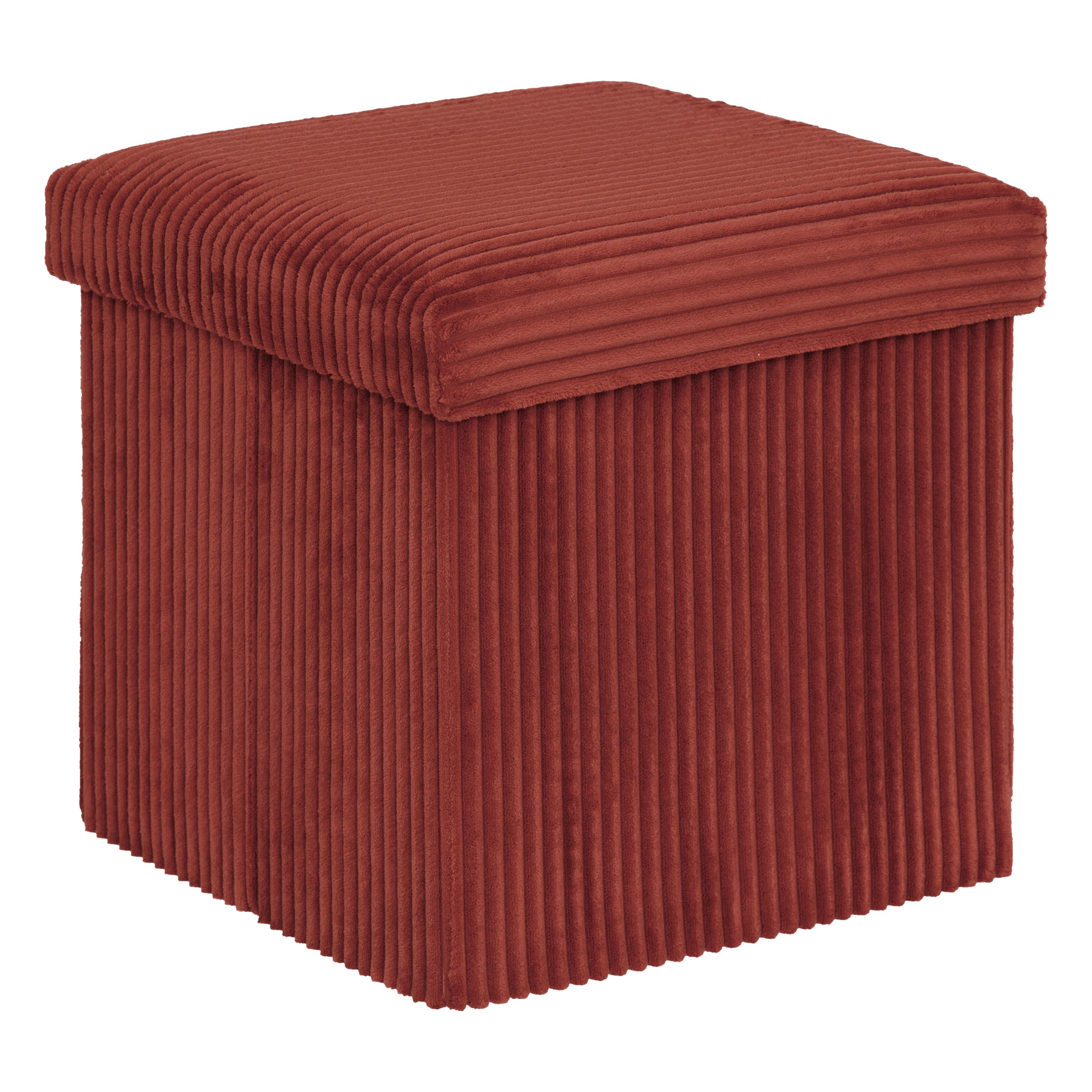 Atmosphera Poef Velvet - 76x38x38cm - Foldable - Inkblauw