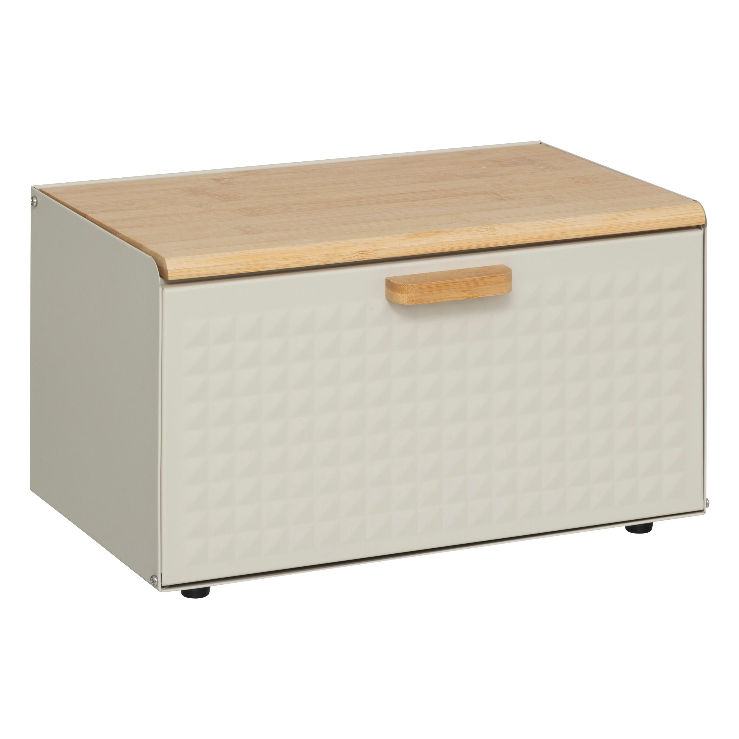 5Five Sensia Bamboe/Metaal Broodtrommel - 36x21x34cm - Klei