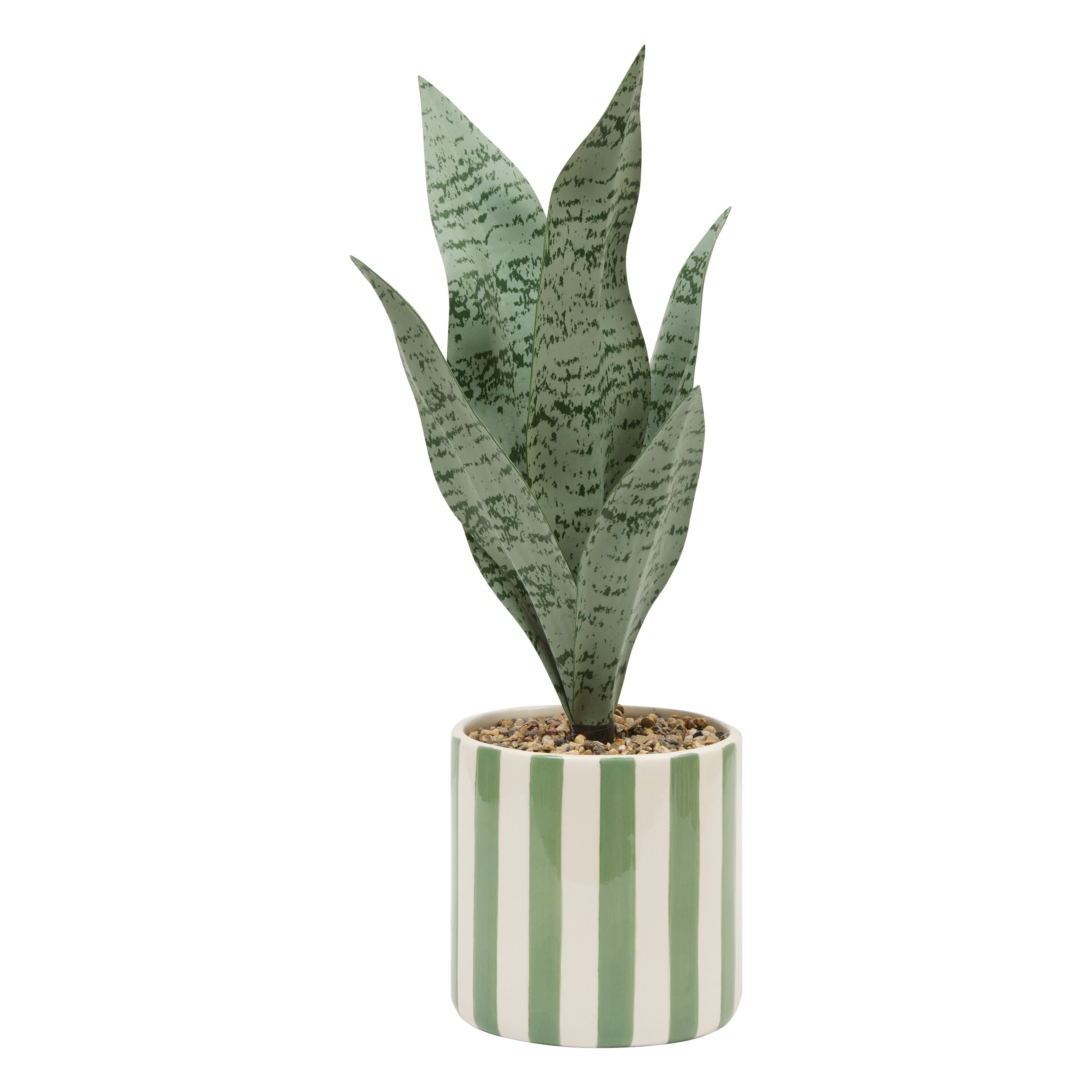 Atmosphera artificial plant hanging plant with pot - 16x16x31cm - black/green