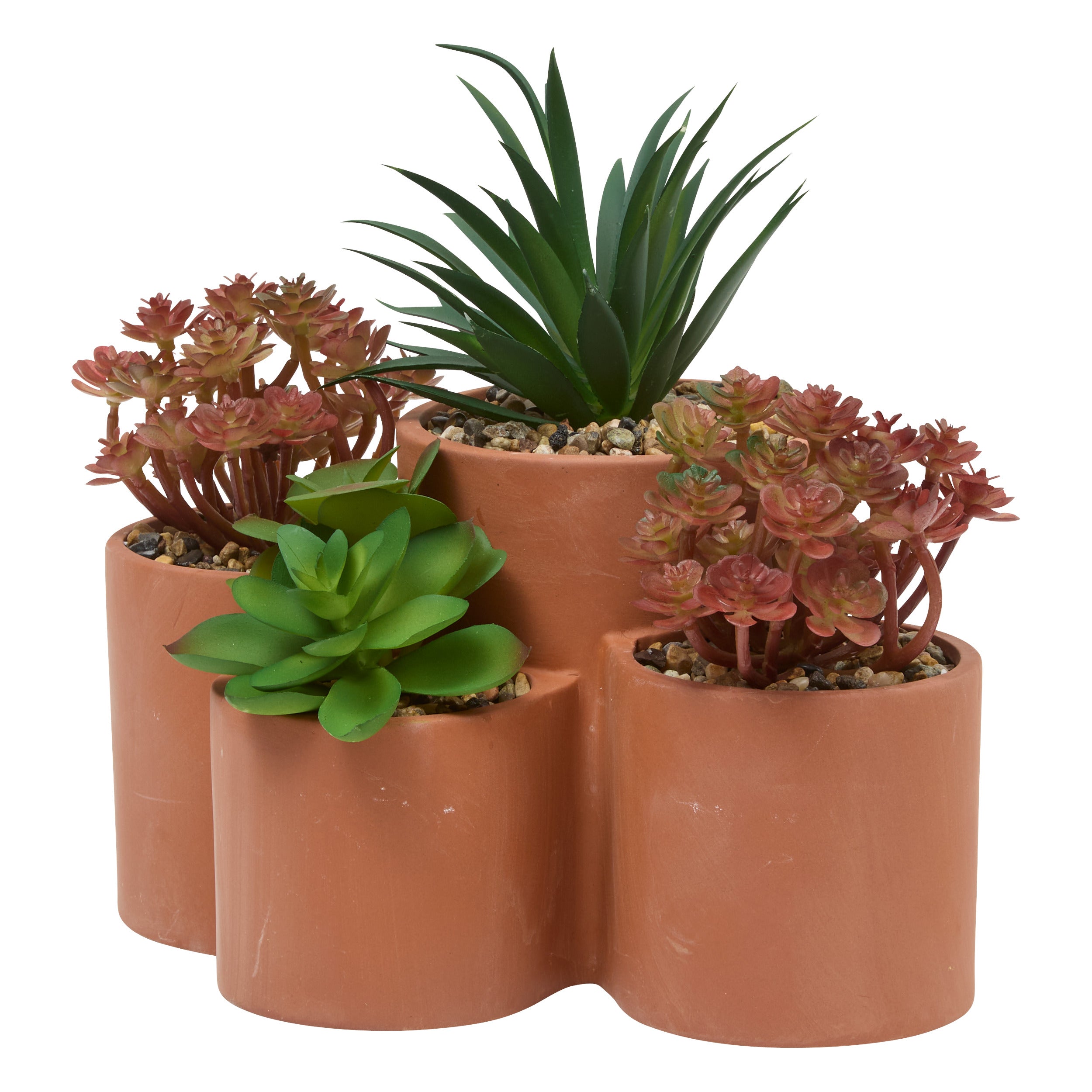 Atmosphera artificial plant hanging plant with pot - 16x16x31cm - black/green