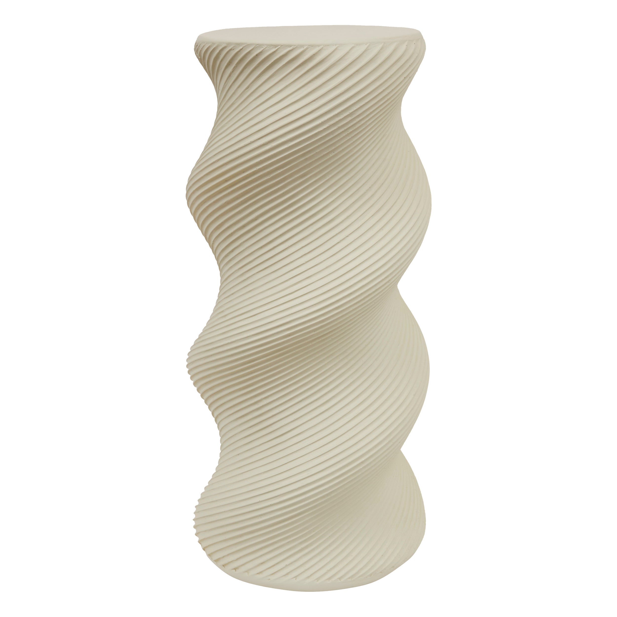 Atmosphera Twist Plantenstaander - Ø24xH60cm - Beige