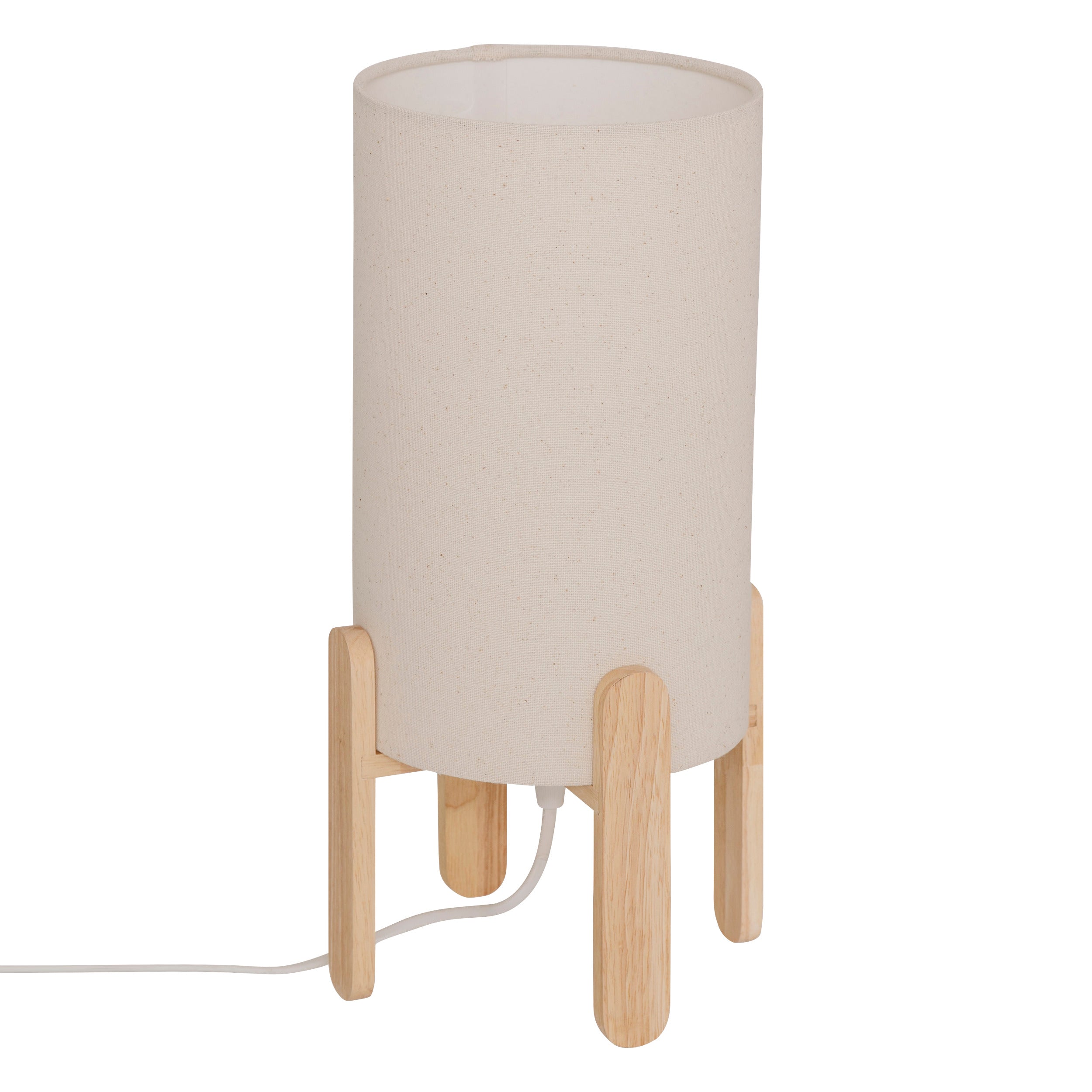Atmosphera Rafa Tafellamp - Ø18xH37cm - Beige