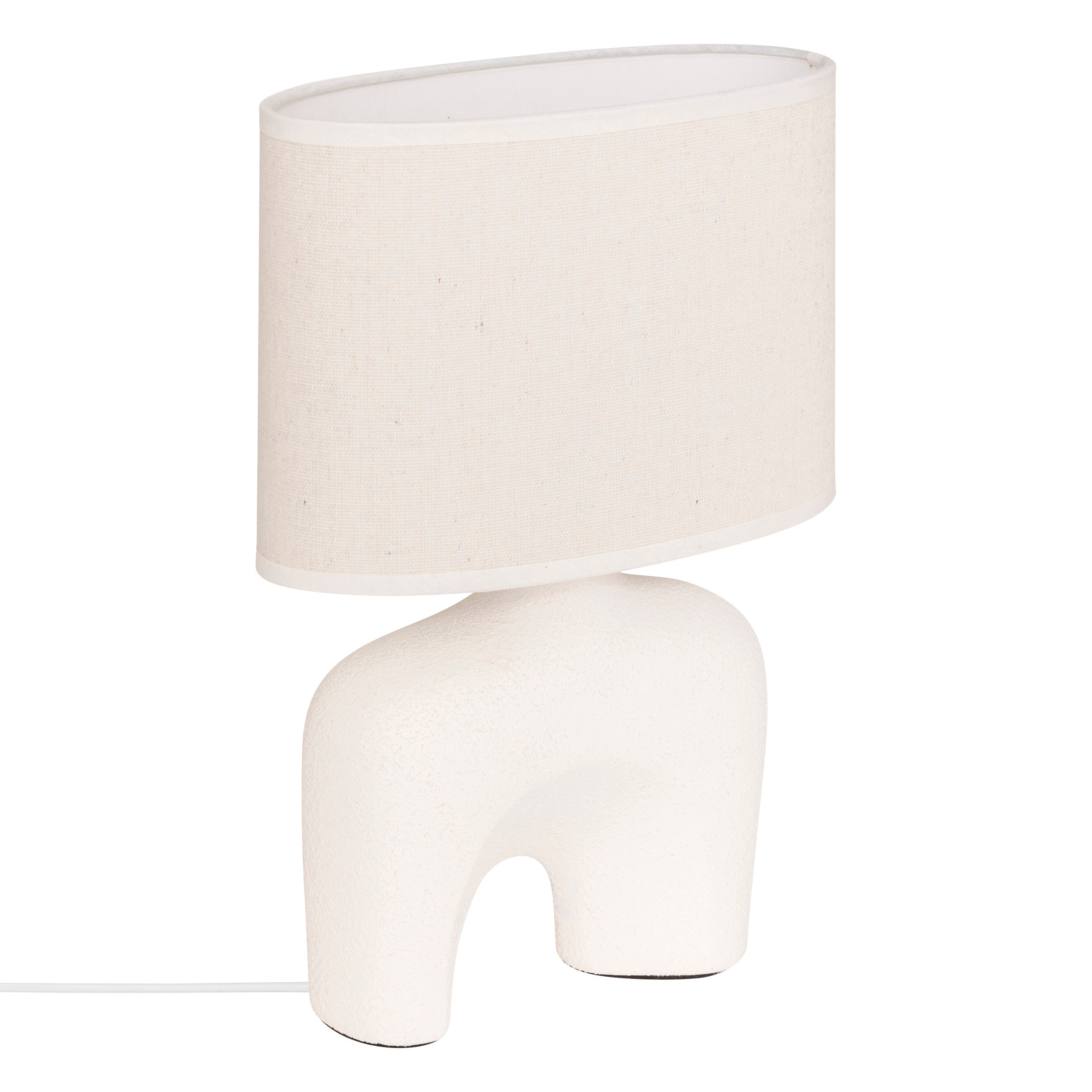 Atmosphera Gaby Tafellamp - 22x11x32cm - Wit