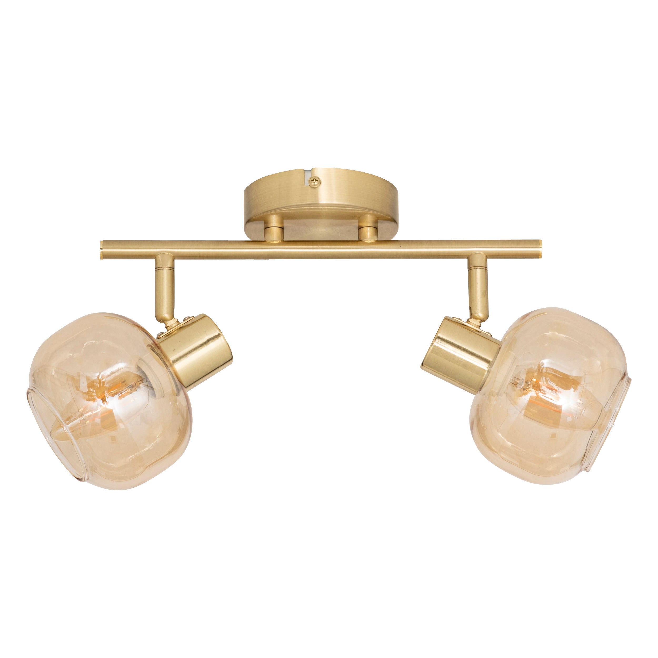 Atmosphera Pilia Plafondlamp - 28x11x19cm - Goud/Amber