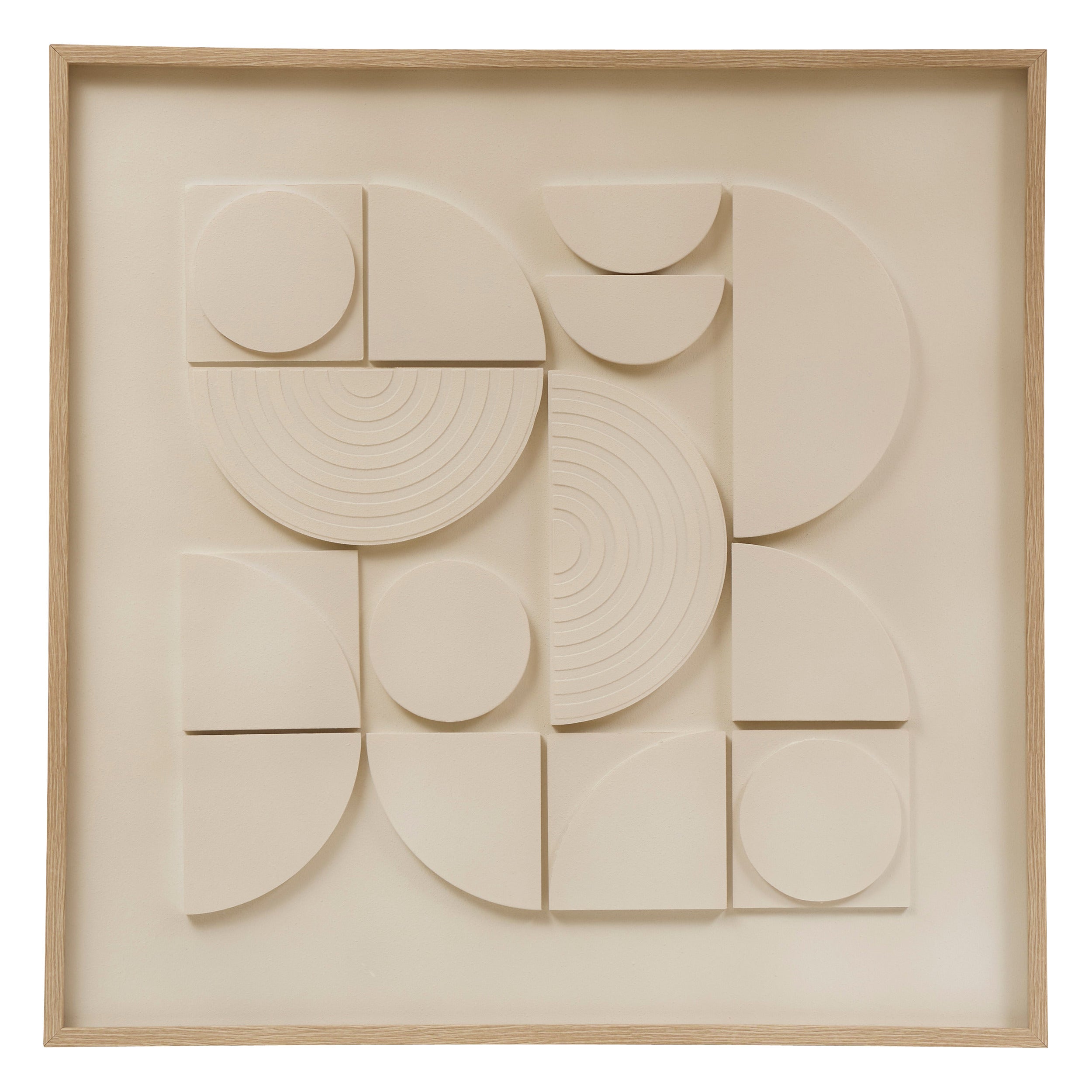 Atmosphera Cataline 3D Wanddecoratie - 60x60cm - Beige