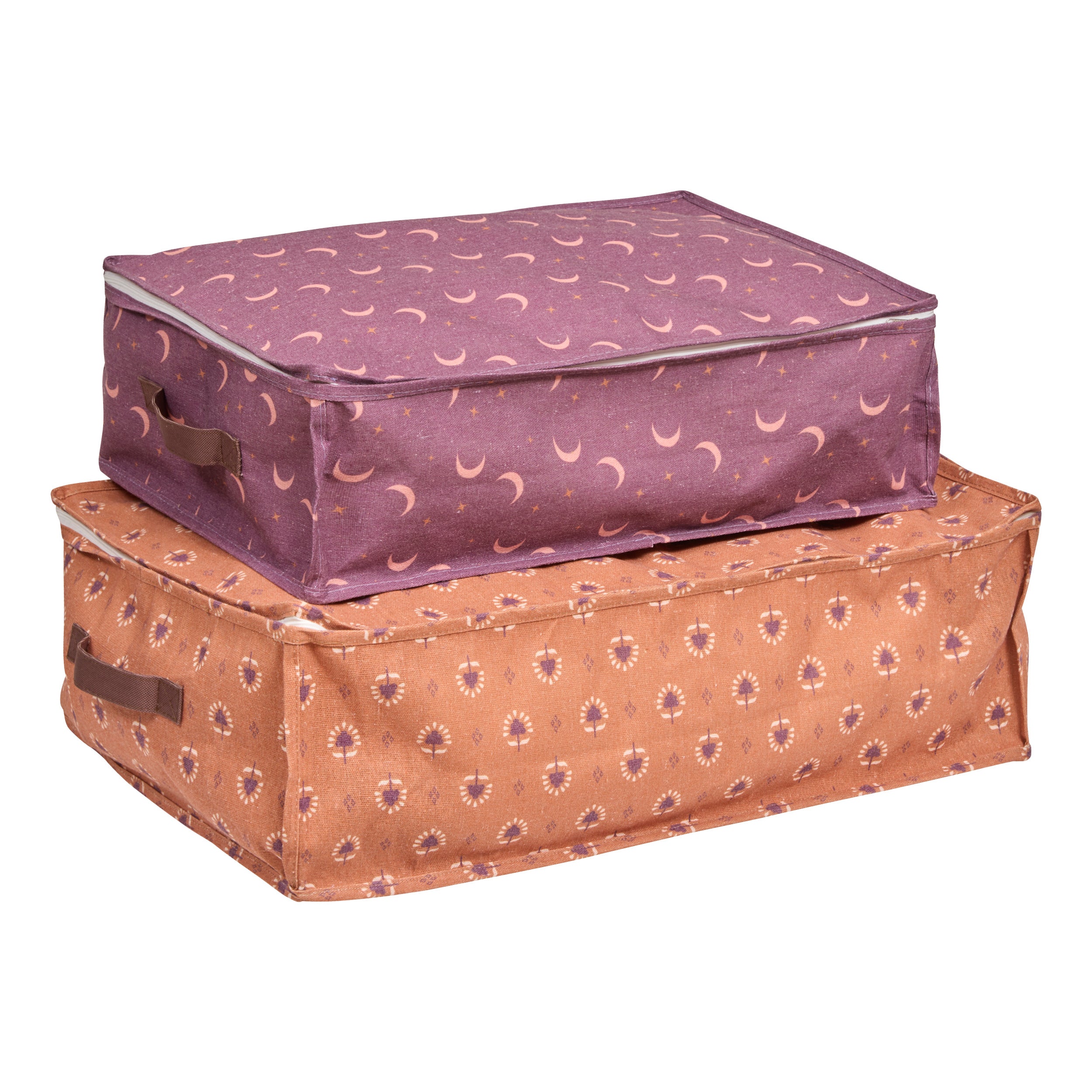 Atmosphera Kids Bella opberg Zippy set - Set van 2 stuks - 60x20x40cm - Opvouwbaar - Multi