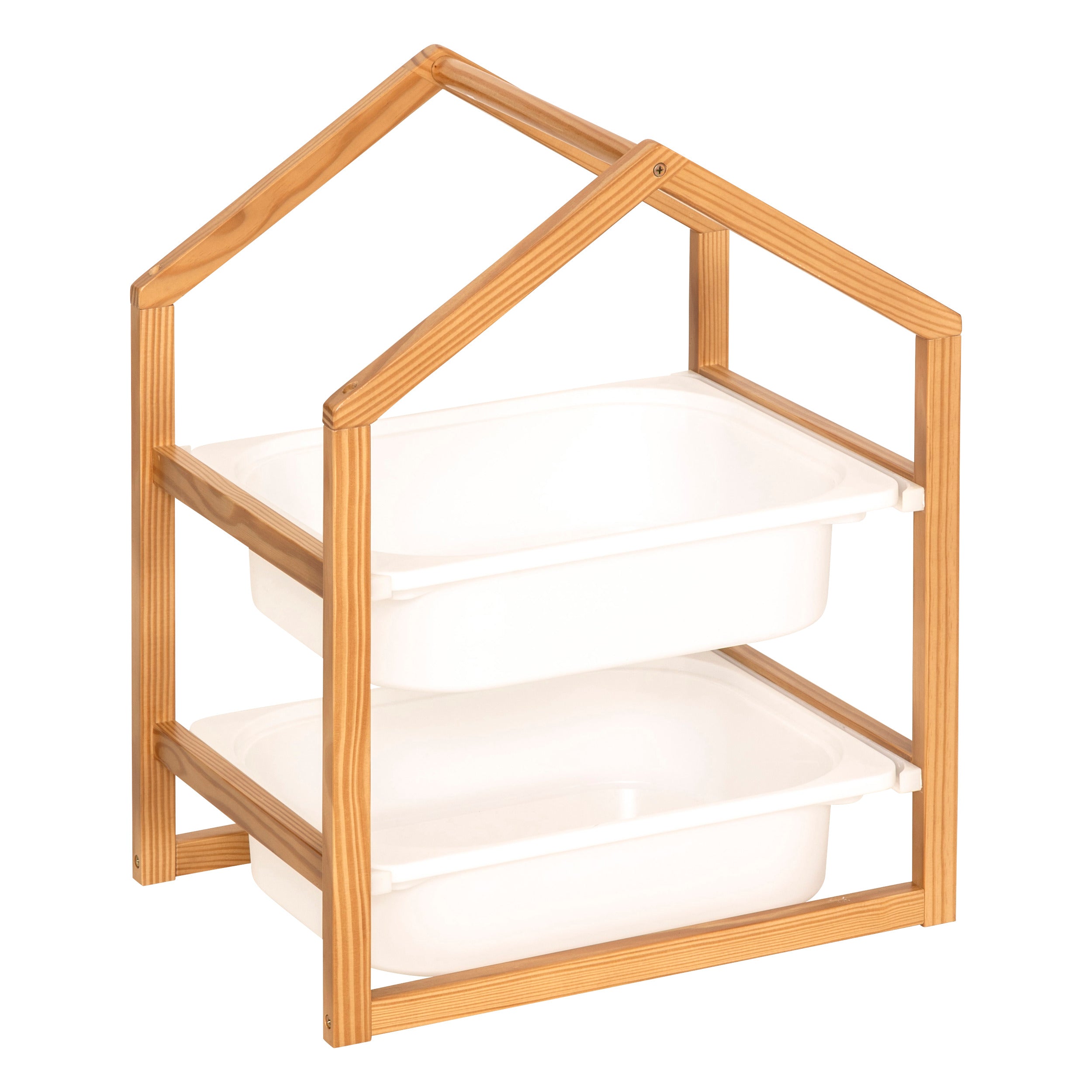 Atmosphera Kids Opbergmeubel met 2 bakken - 43x30x55cm - Wit