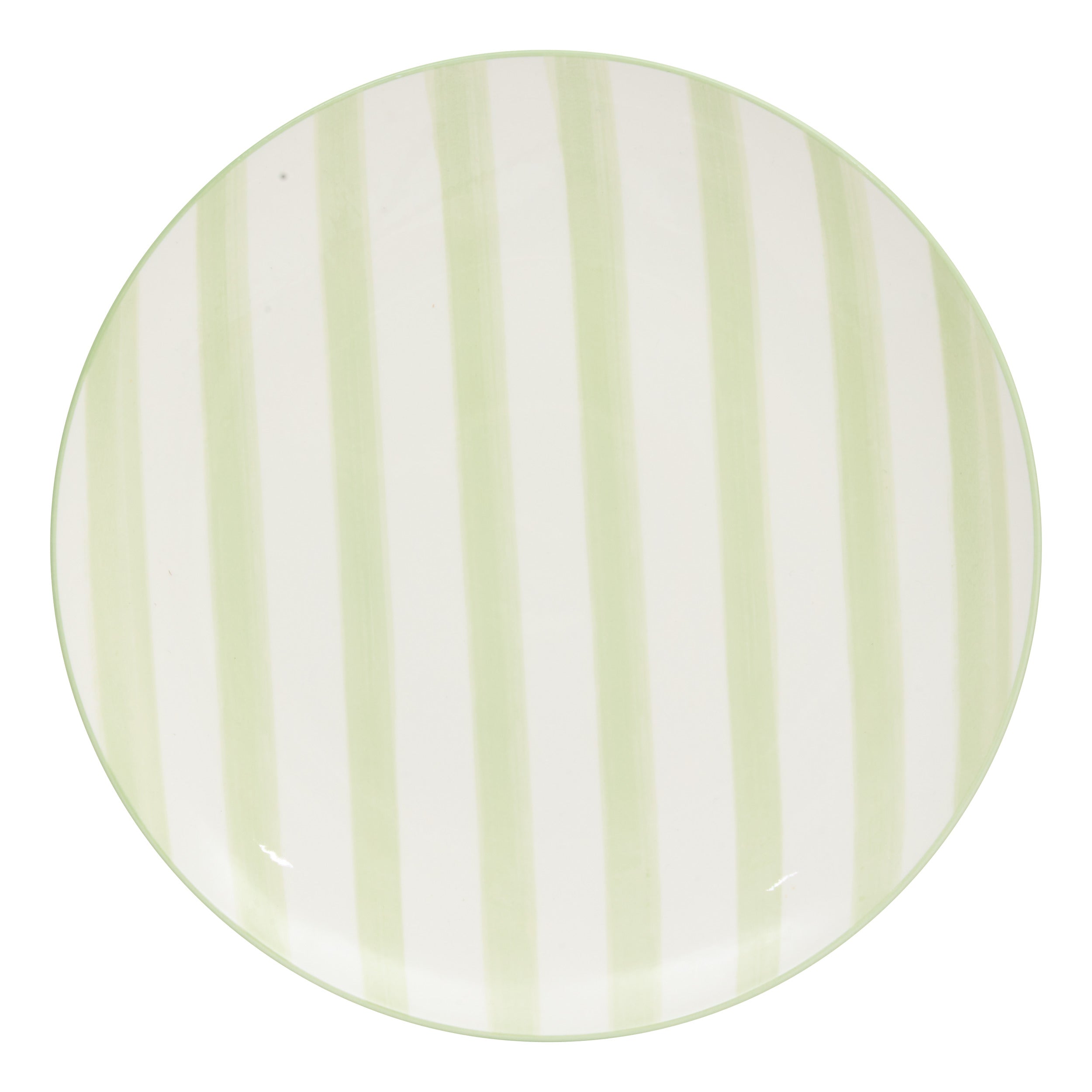 Secret de Gourmet Charlie Plat bord Ø27cm - Set van 6 stuks - Groen/Wit
