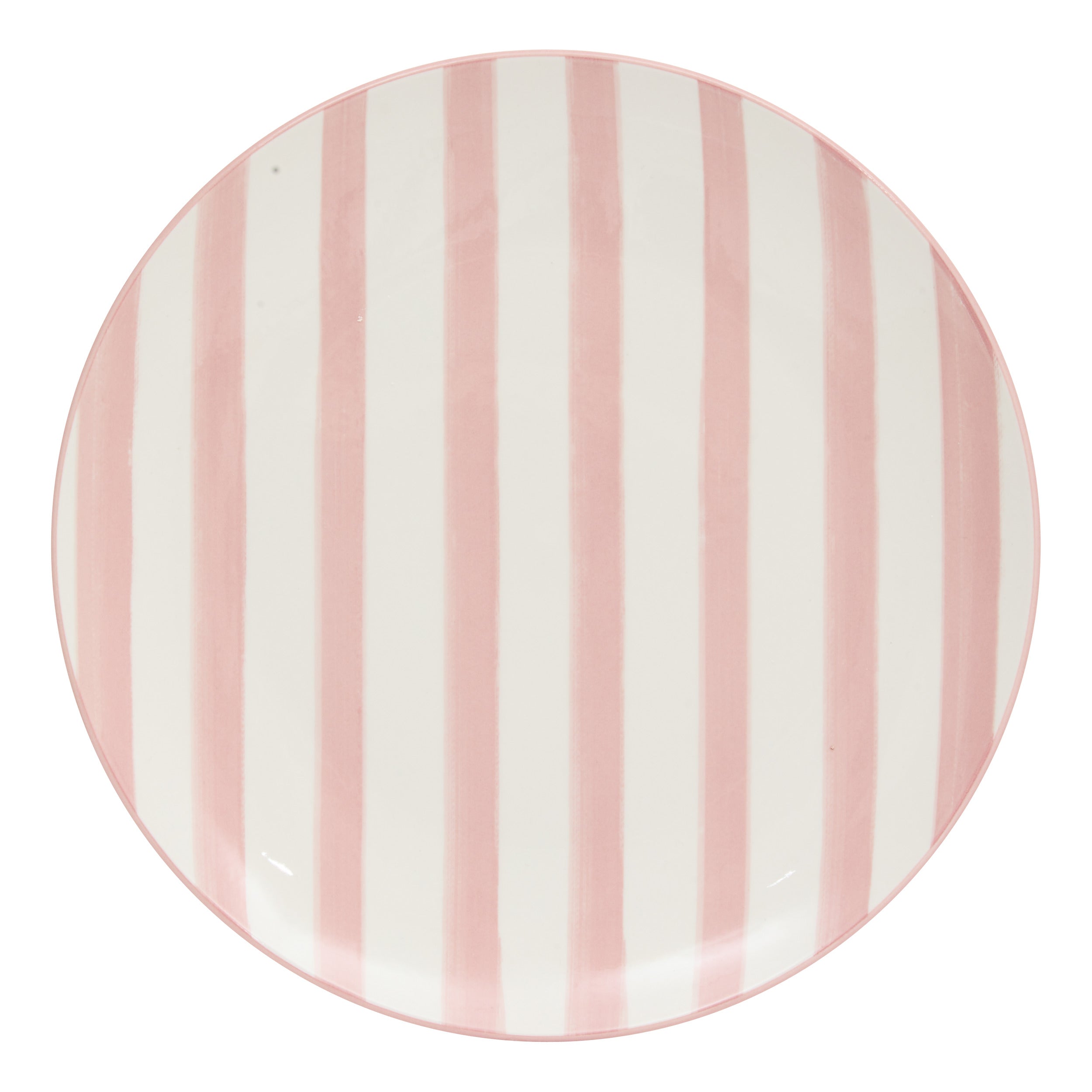 Secret de Gourmet Charlie Plat bord Ø27cm - Set van 6 stuks - Roze/Wit