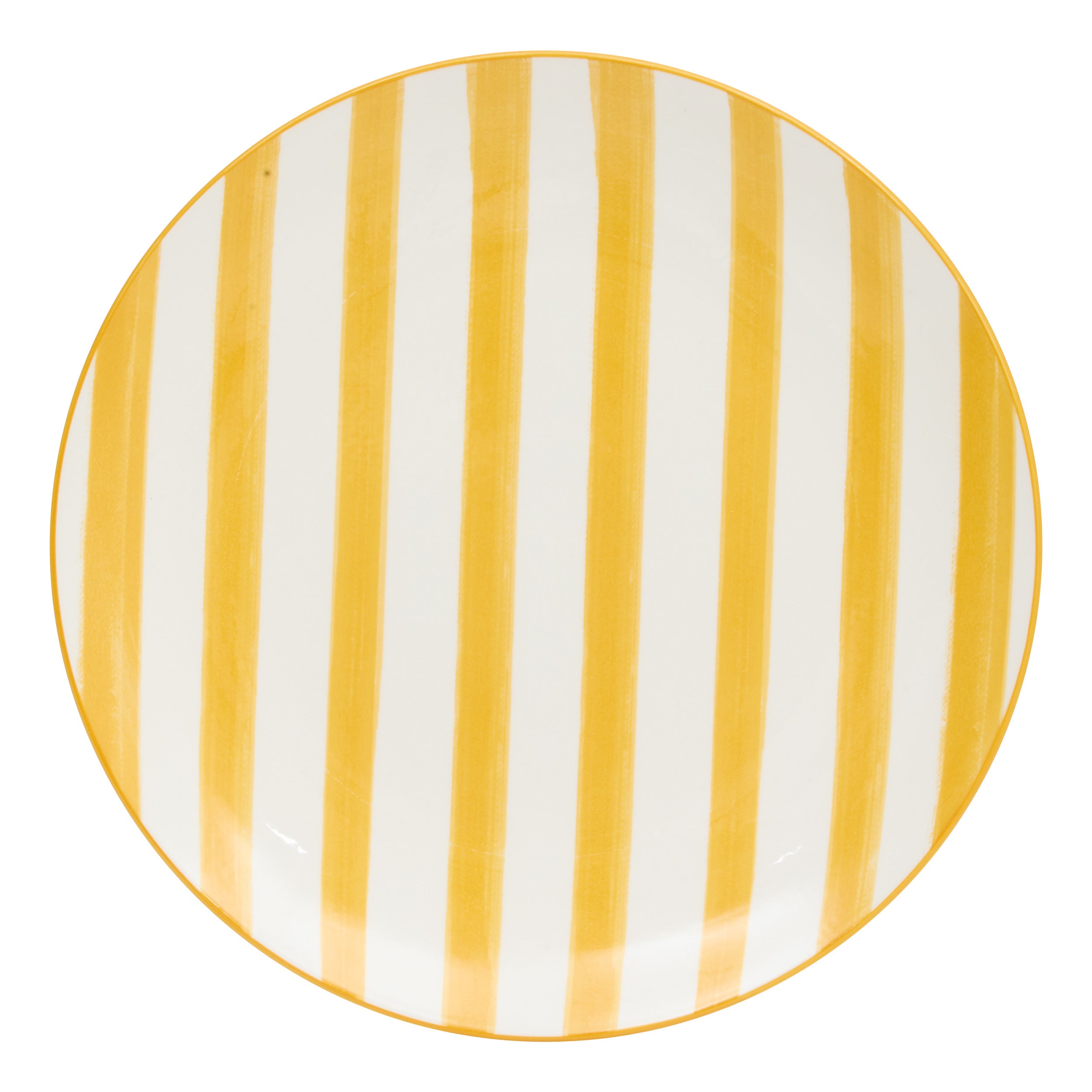 Secret de Gourmet Charlie Plat bord Ø27cm - Set van 6 stuks - Geel/Wit