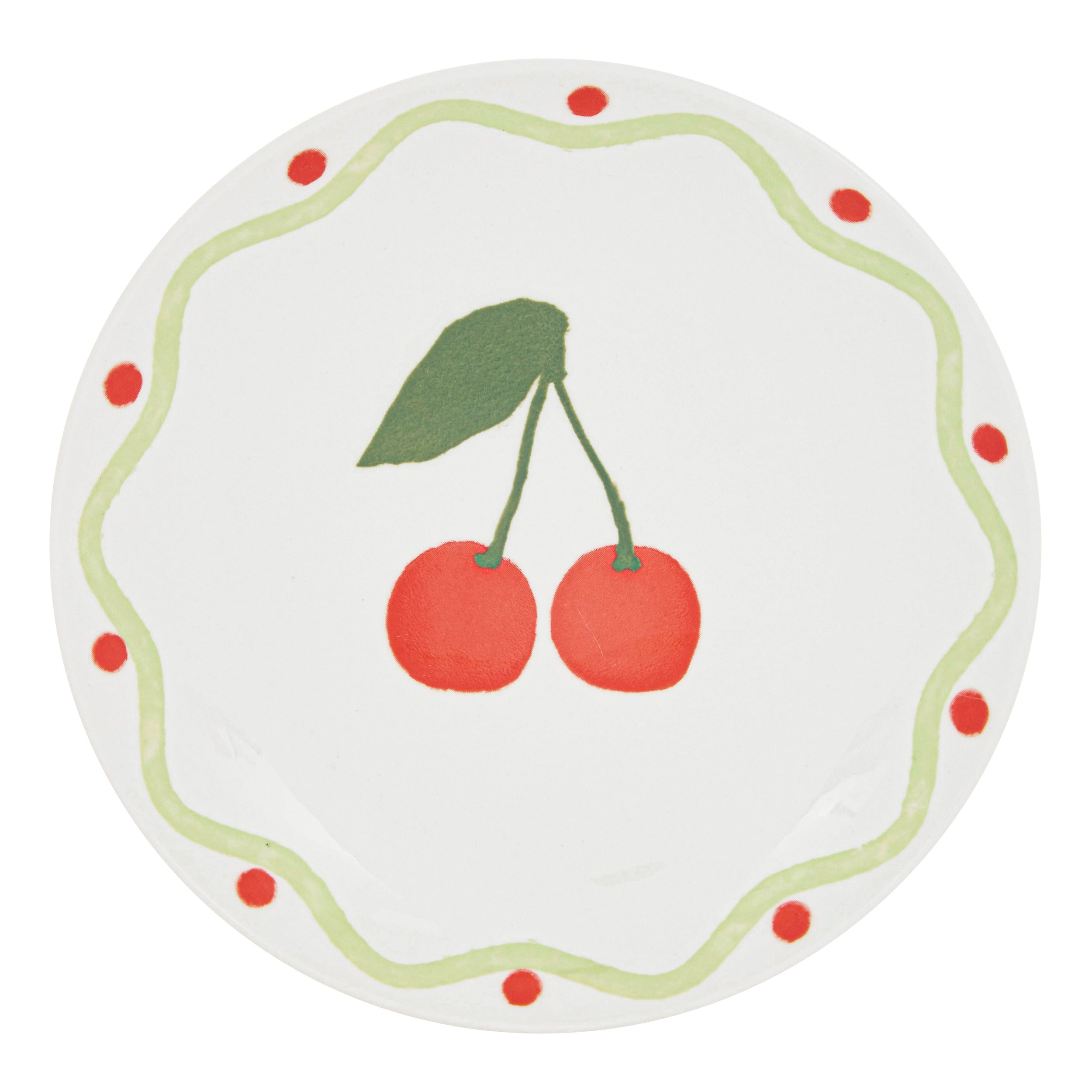 Secret de Gourmet Fruity Kersen Plat bord - Ø19cm - Set van 6 stuks