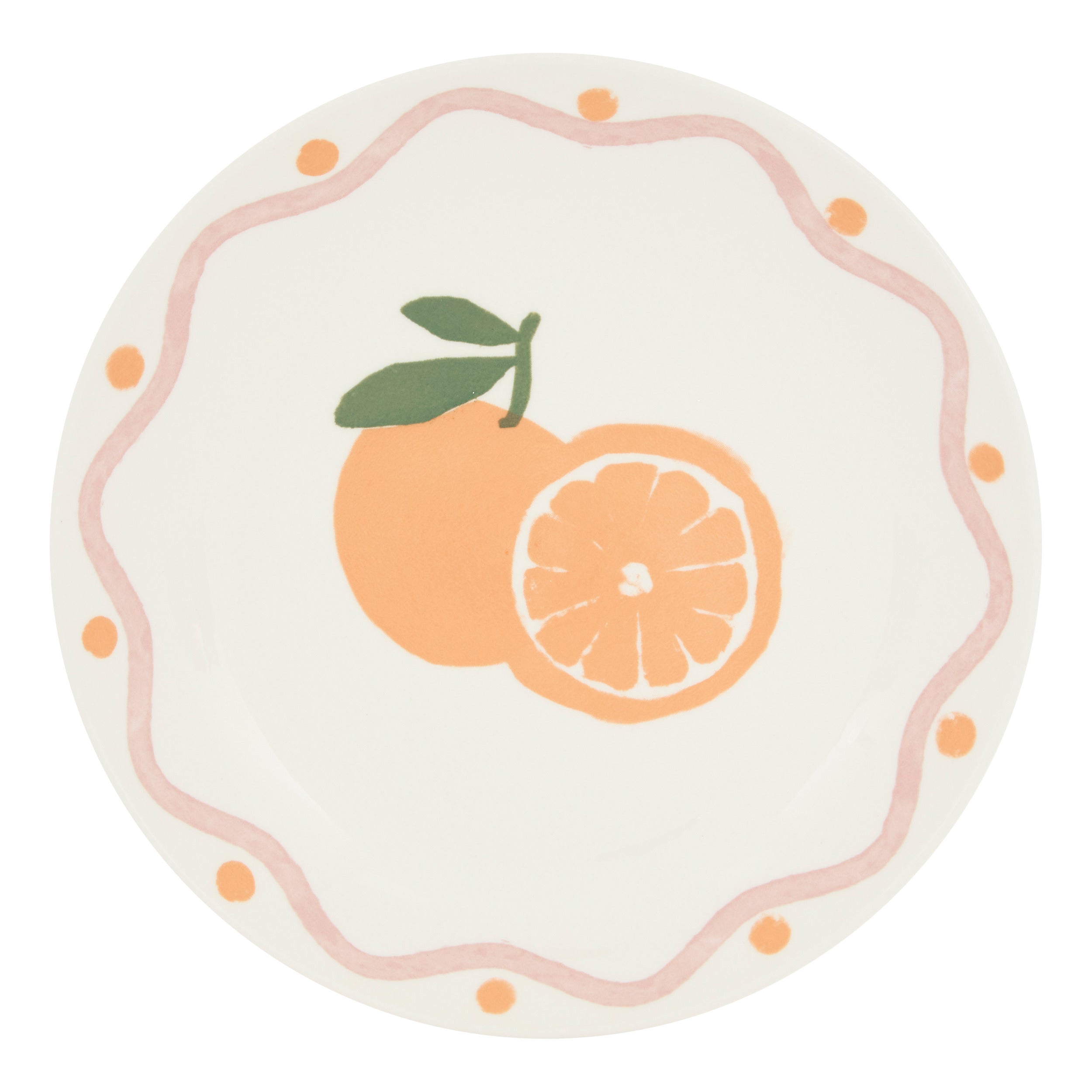 Secret de Gourmet Fruity Sinaasappel Plat bord - Ø19cm - Set van 6 stuks