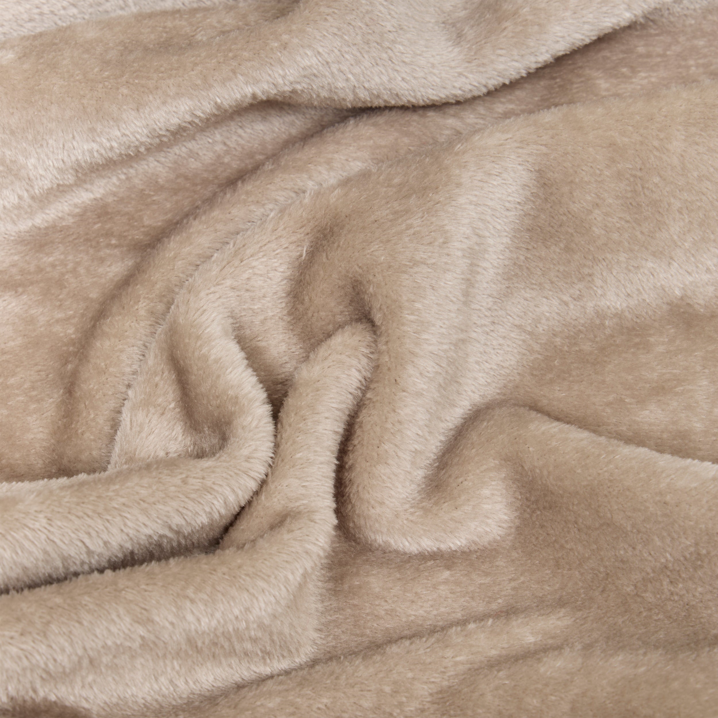 Atmosphera Plaid effen deken - 240x260cm - Beige