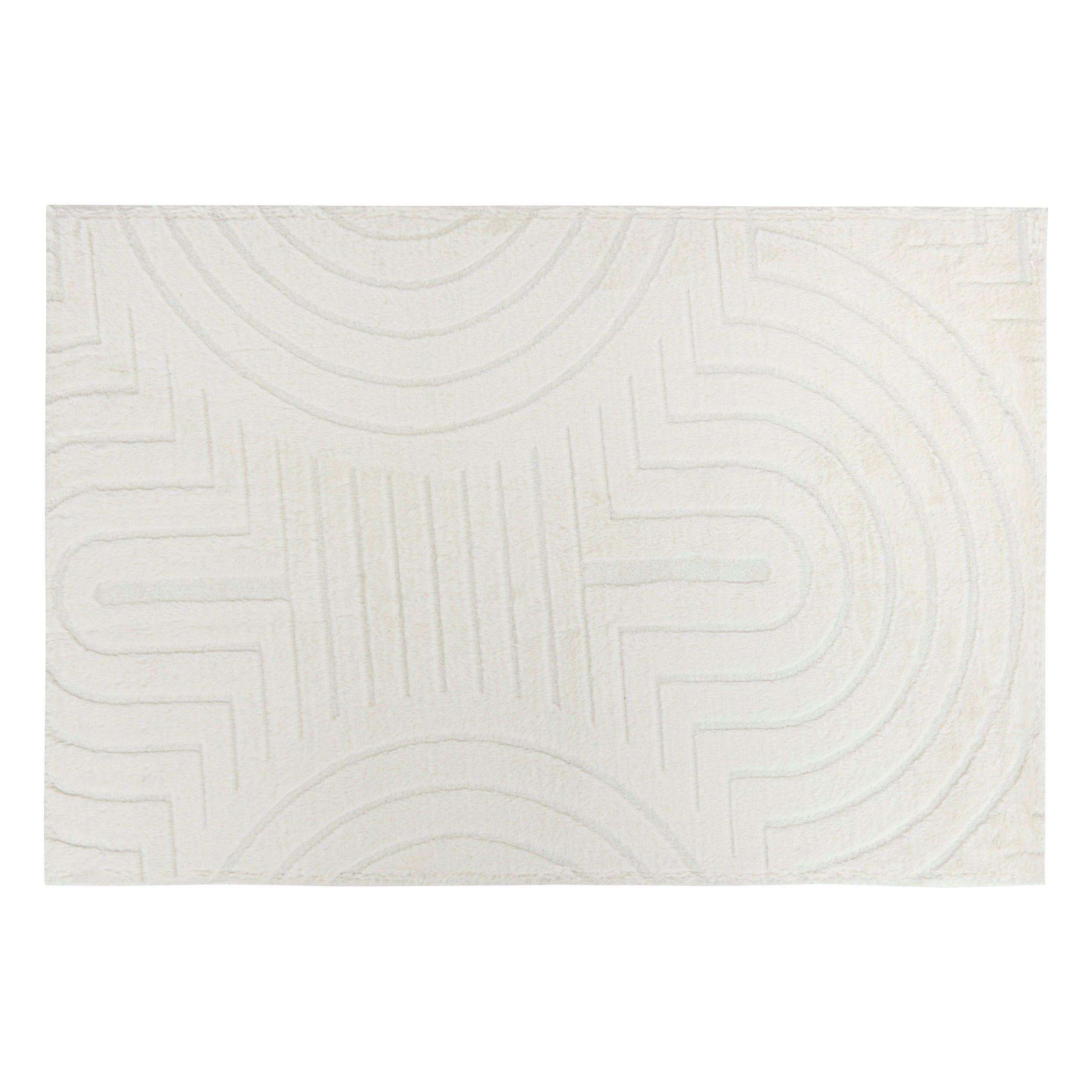 Atmosphera Carpet round 120 cm geometric patterns - rug - rugs - beautiful round carpet - bohemian style