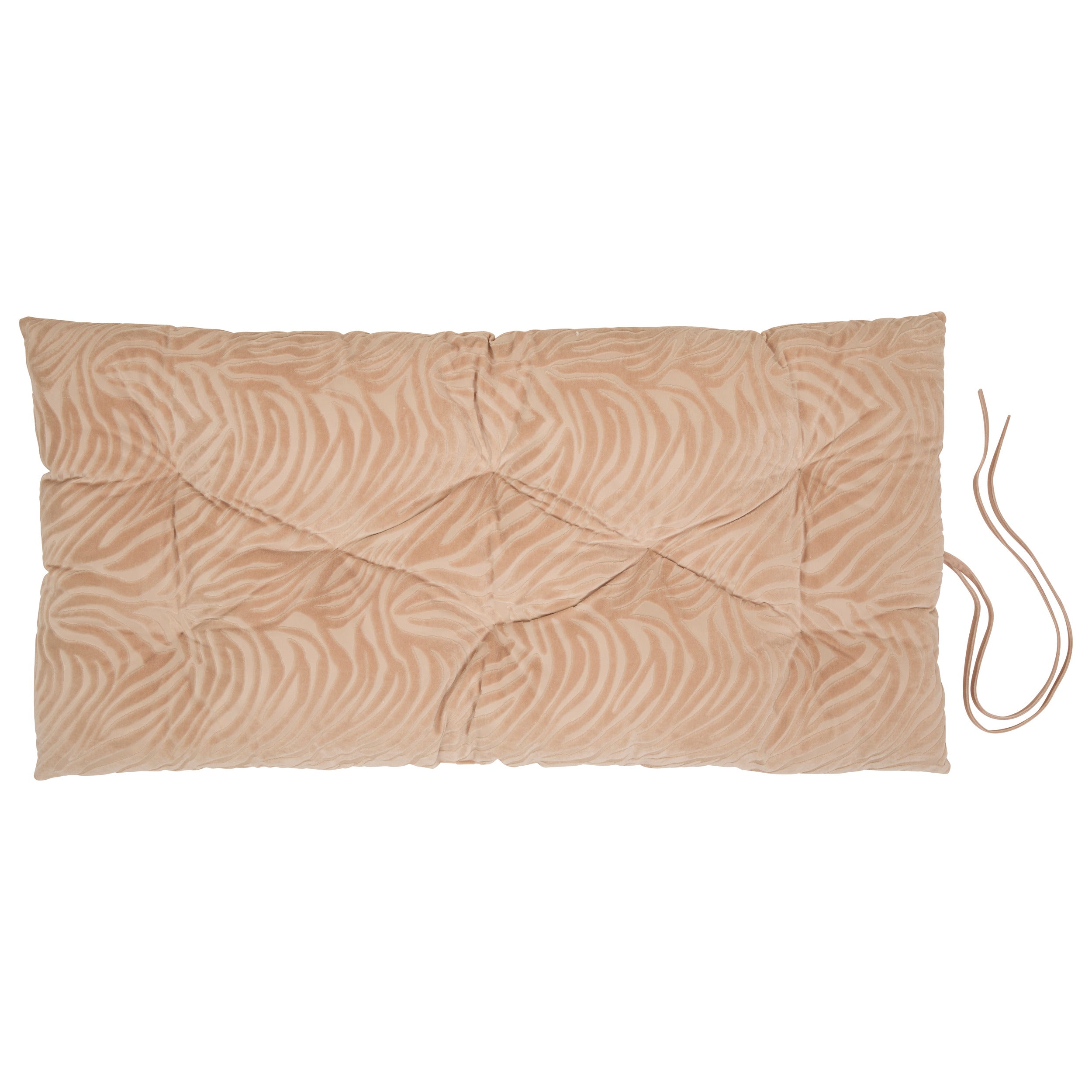 Atmosphera Tigris Fluwelen Vloermatras - 60x120xH8cm - Beige