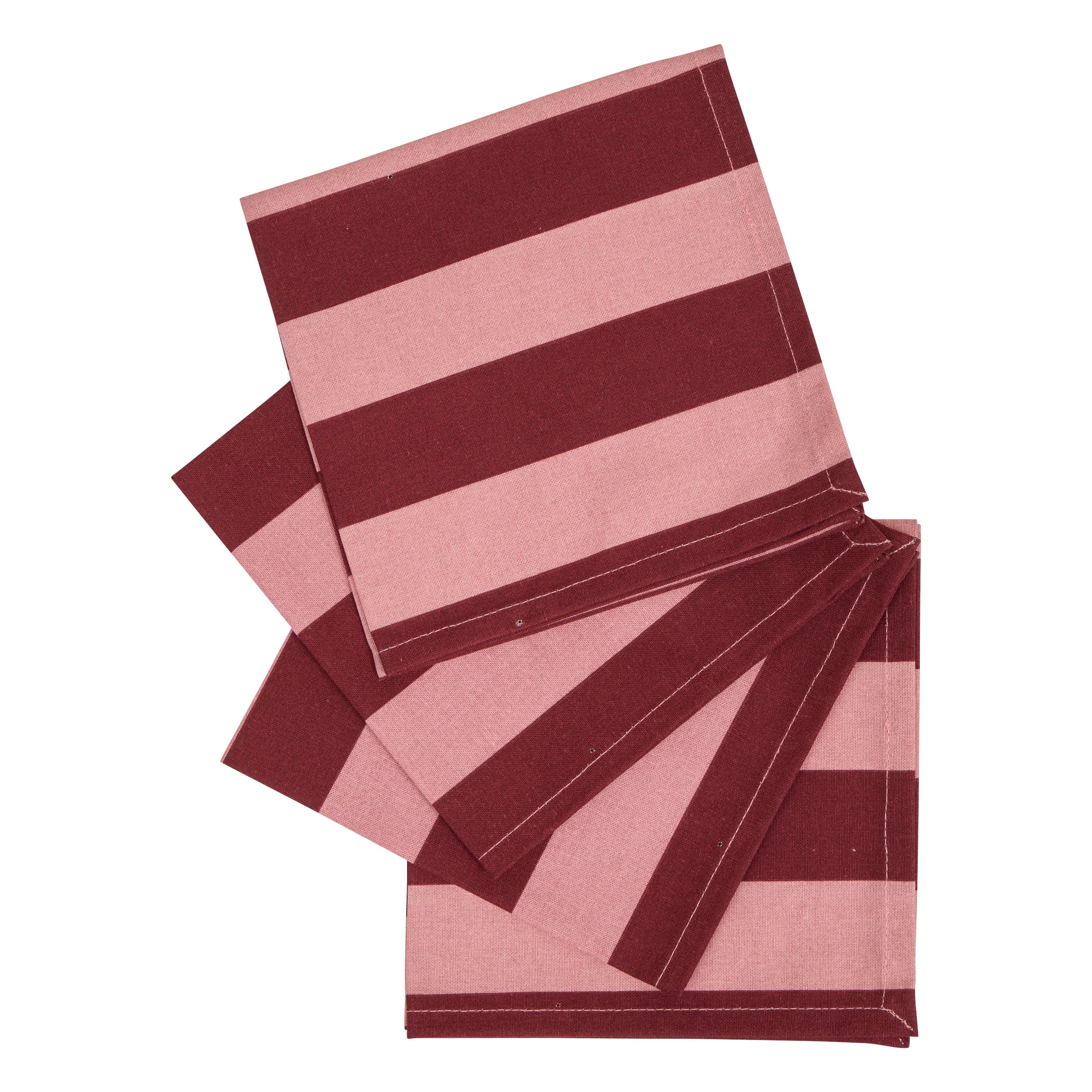 Atmosphera Servetten Chéri 40x40cm - Set van 4 stuks - Katoen - Roze