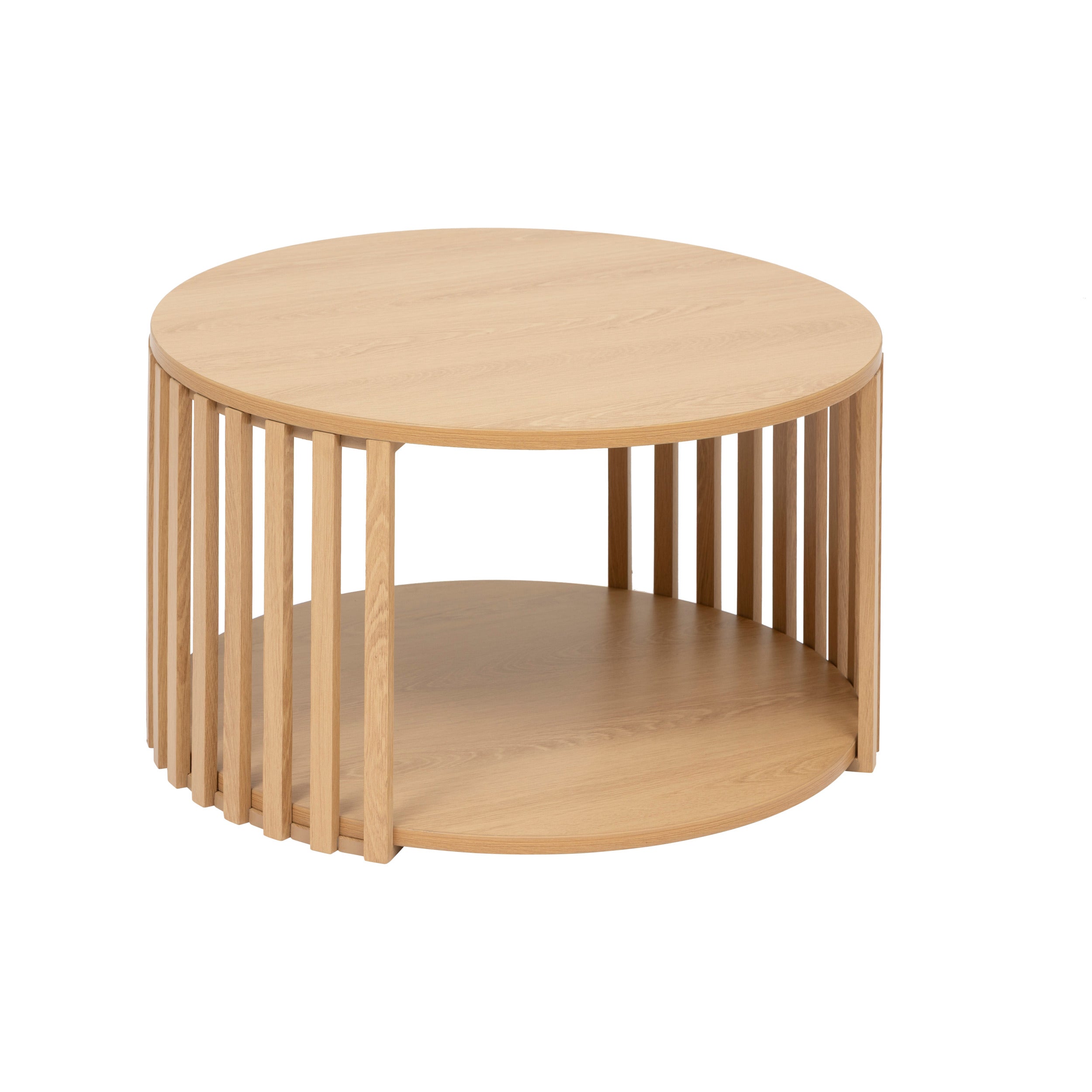 5Five Slat Salontafel - Ø60xH35cm - Beige