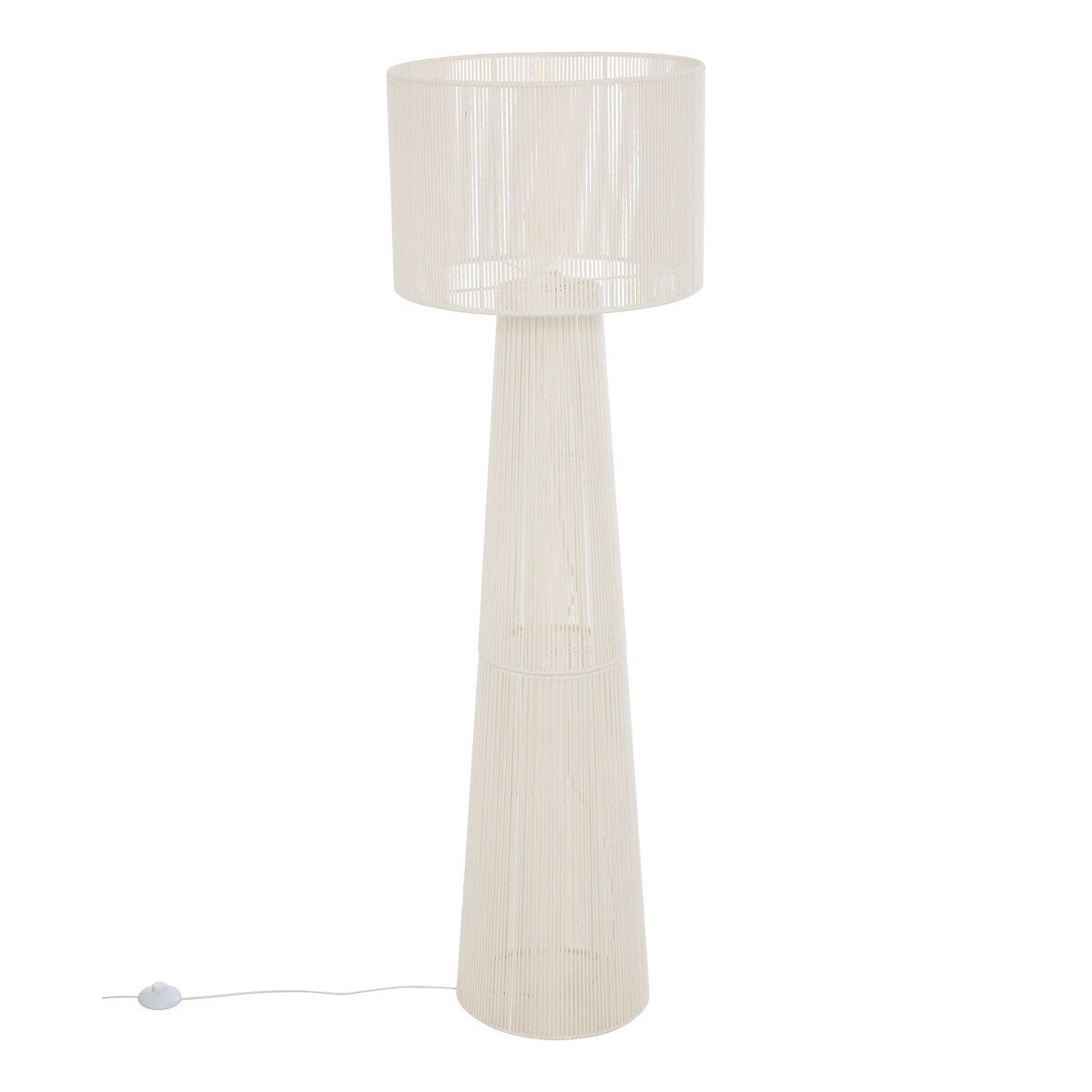Atmosphera Adria Vloerlamp - Ø45xH145cm - Wit
