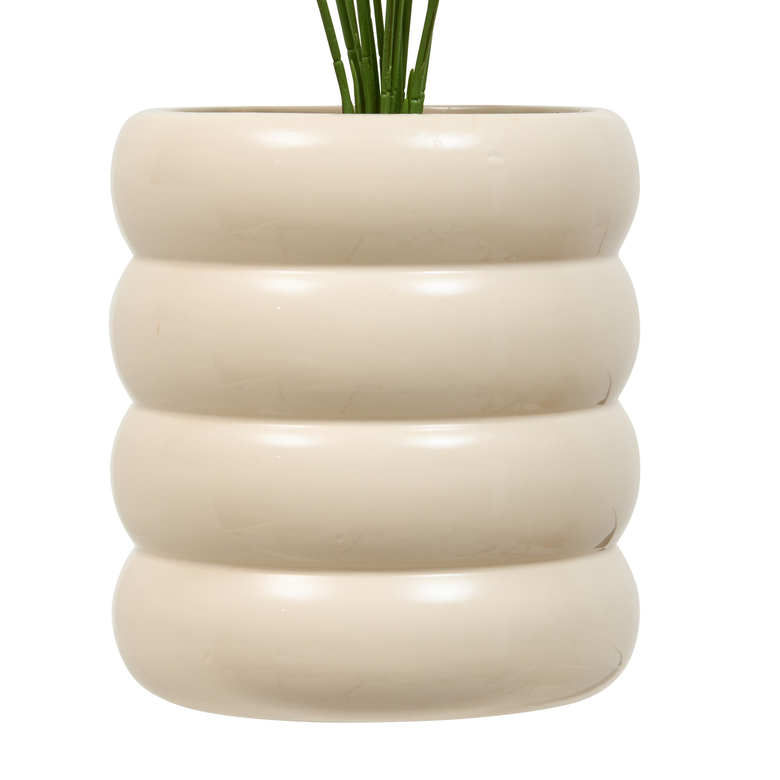 Atmosphera artificial plant hanging plant with pot - 16x16x31cm - black/green