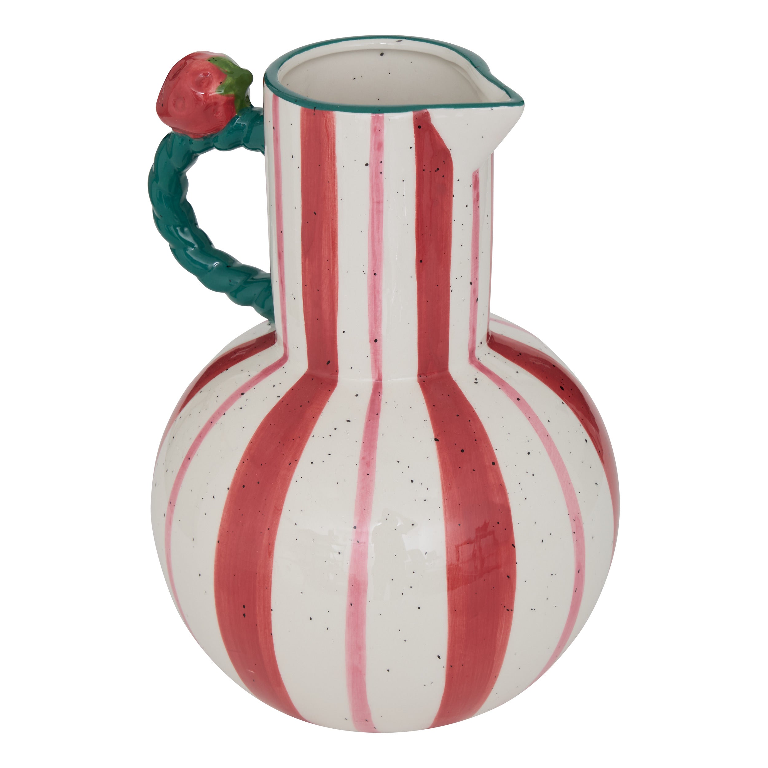 Atmosphera Poolside Ceramic Vase Checkered - Ø11xH14cm - Lilac