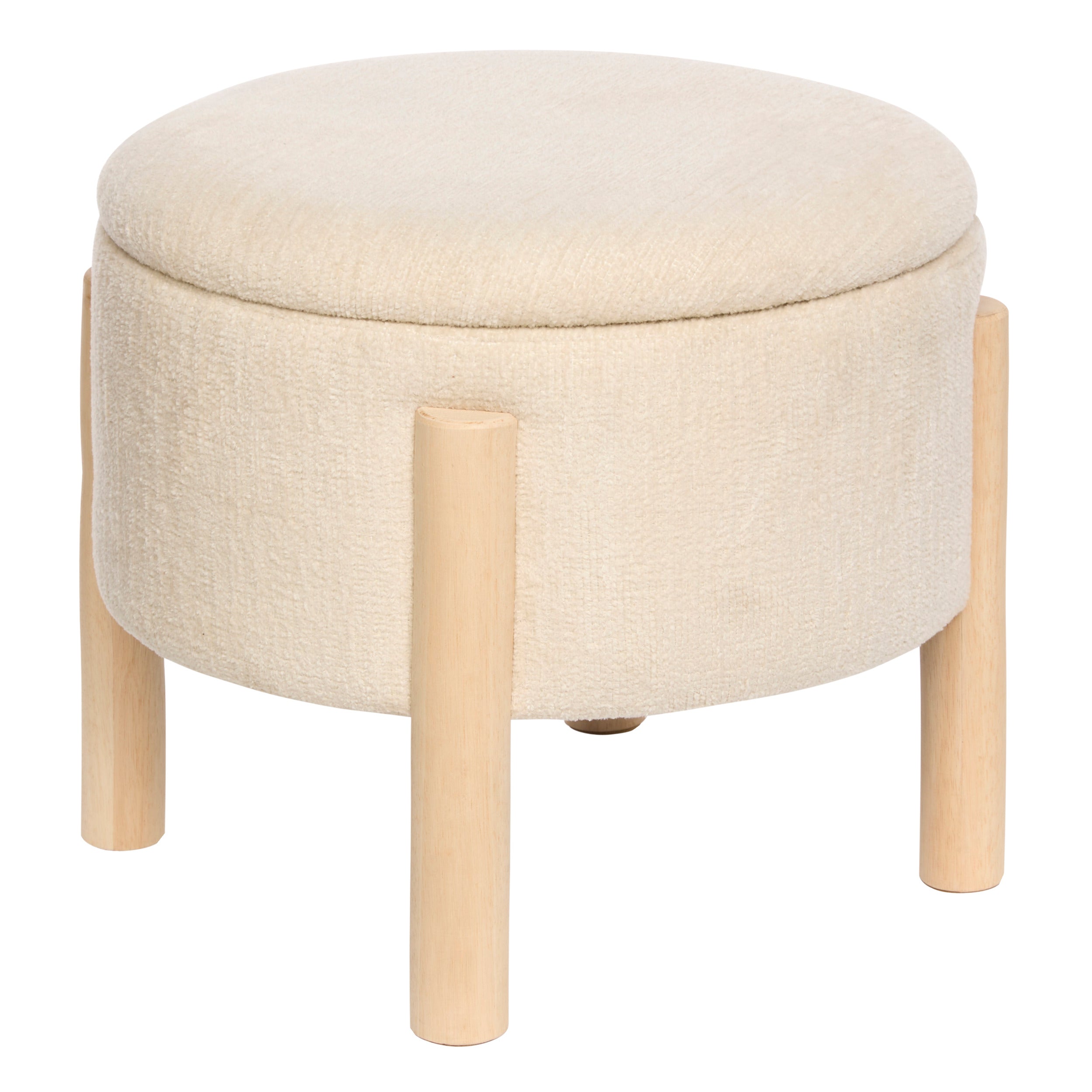Lysandre double folding velvet pouf - Gray - L 75.7 x D 37.5 x H 38 cm