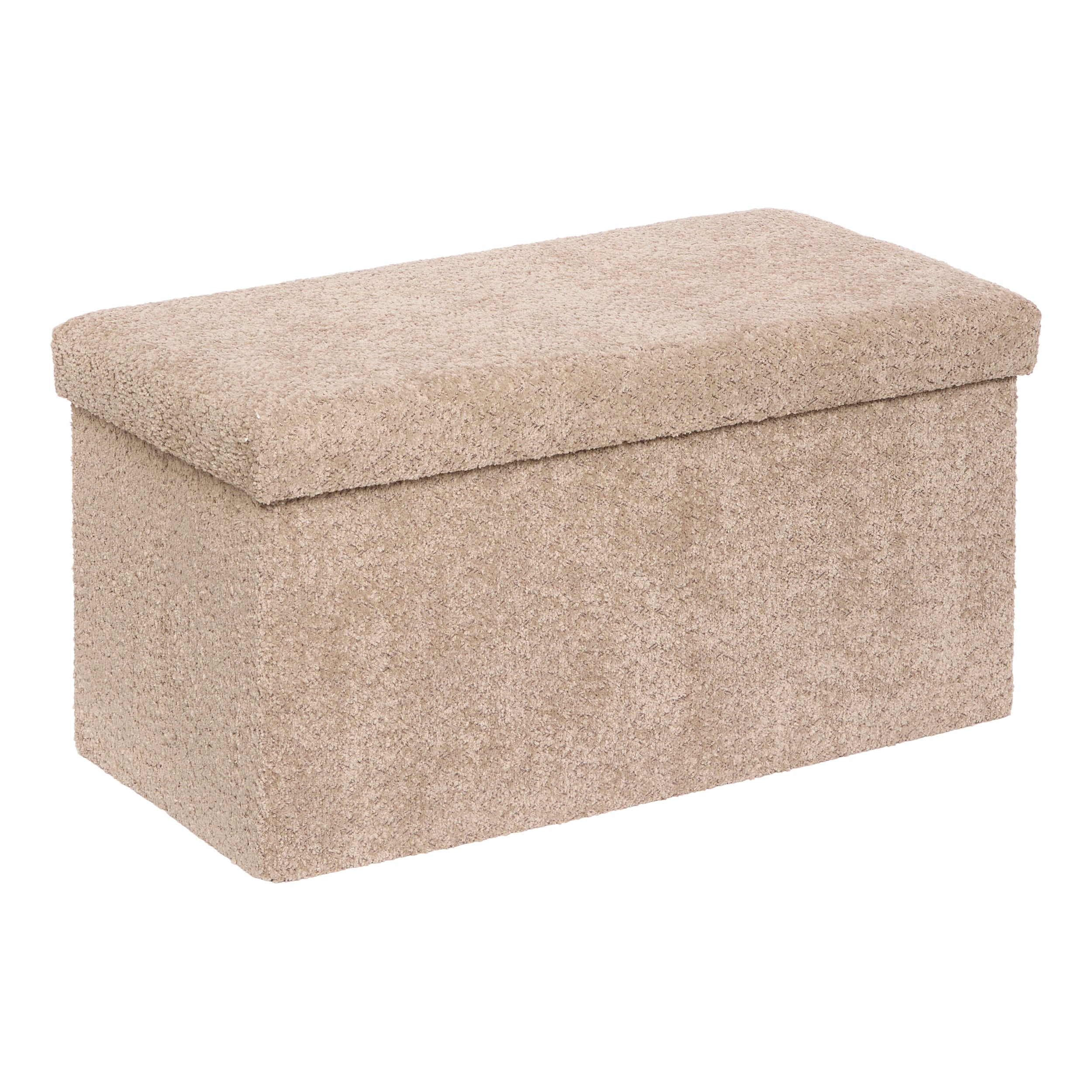 Atmosphera Samt-Hocker mit Stauraum – 38 x 38 x 38 cm – Grün