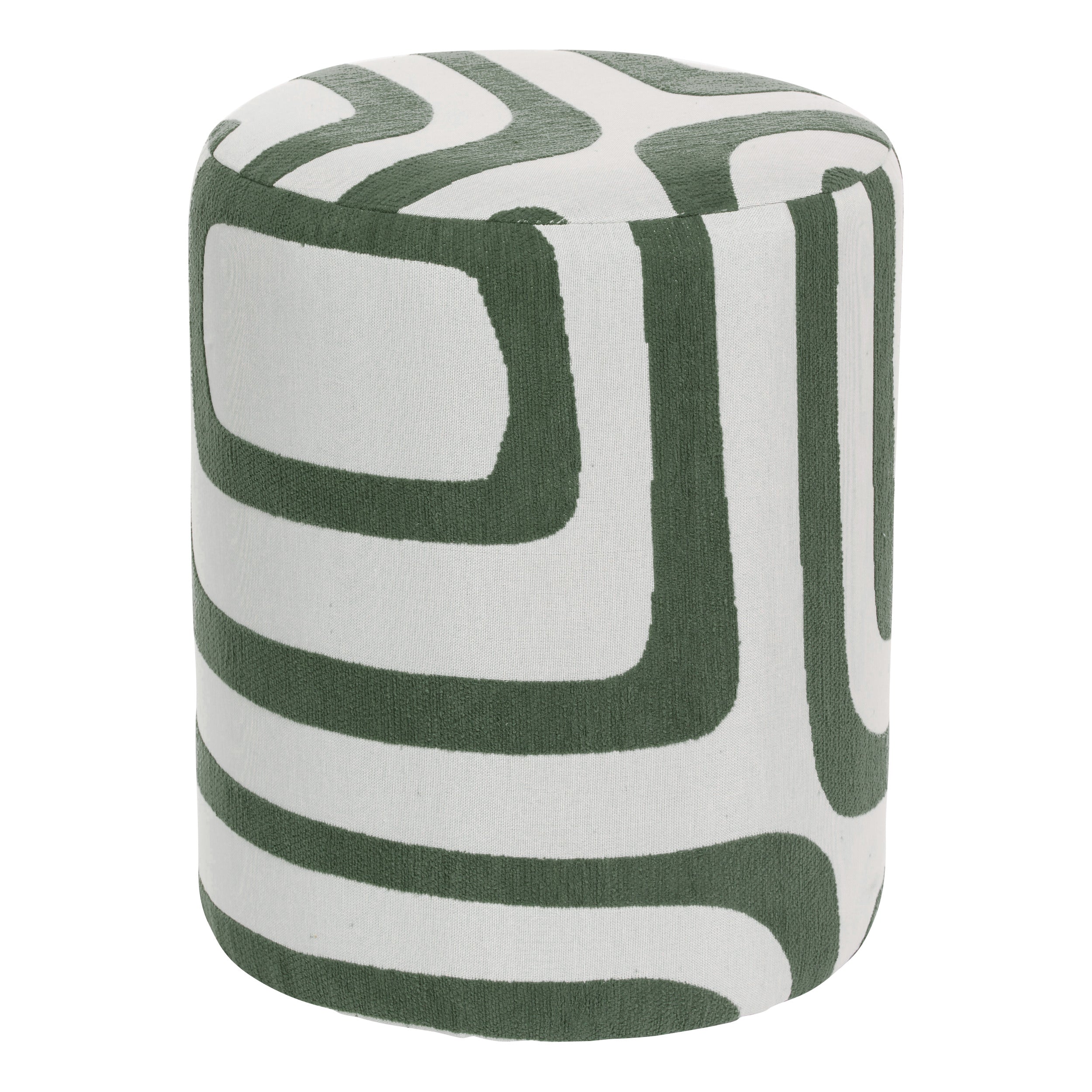 Atmosphera Delor Arty Pouf - Ø36xH40cm - Beige