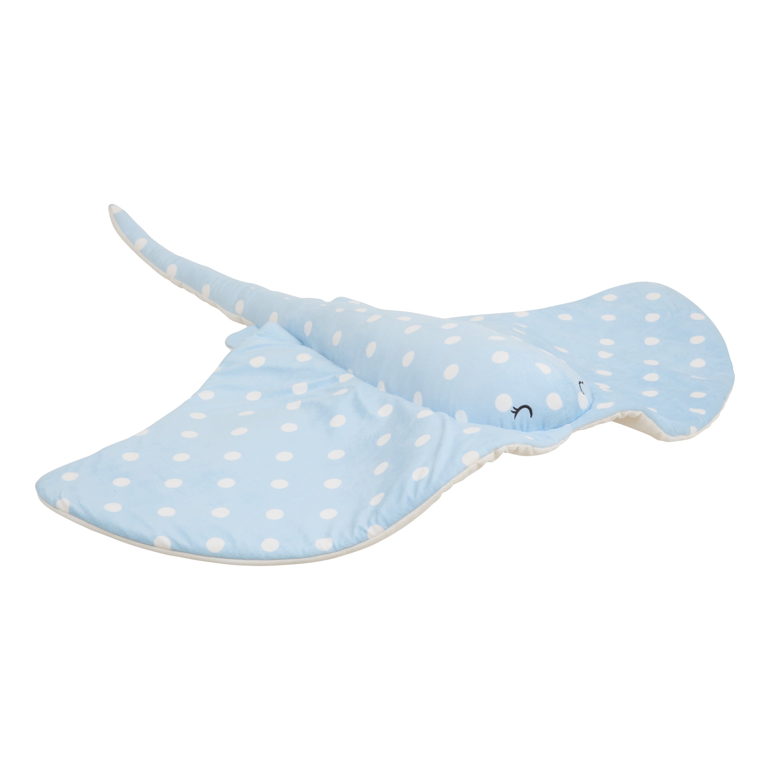 Atmosphera Kids Knuffel Manta XL - 95x90xH10cmcm - Lichtblauw