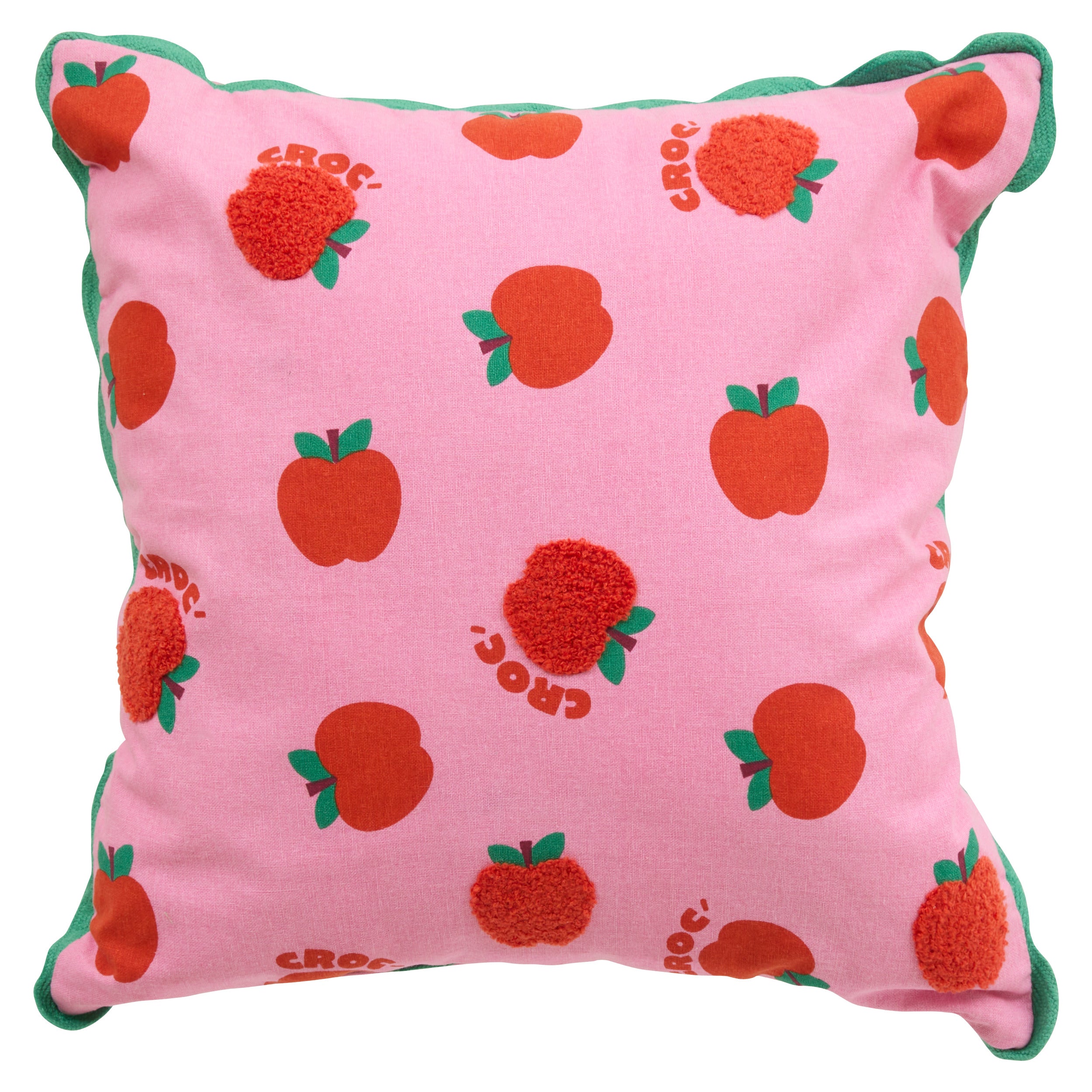 Atmosphera Kids Chachapop kussen - 40x40cm - Roze/Rood