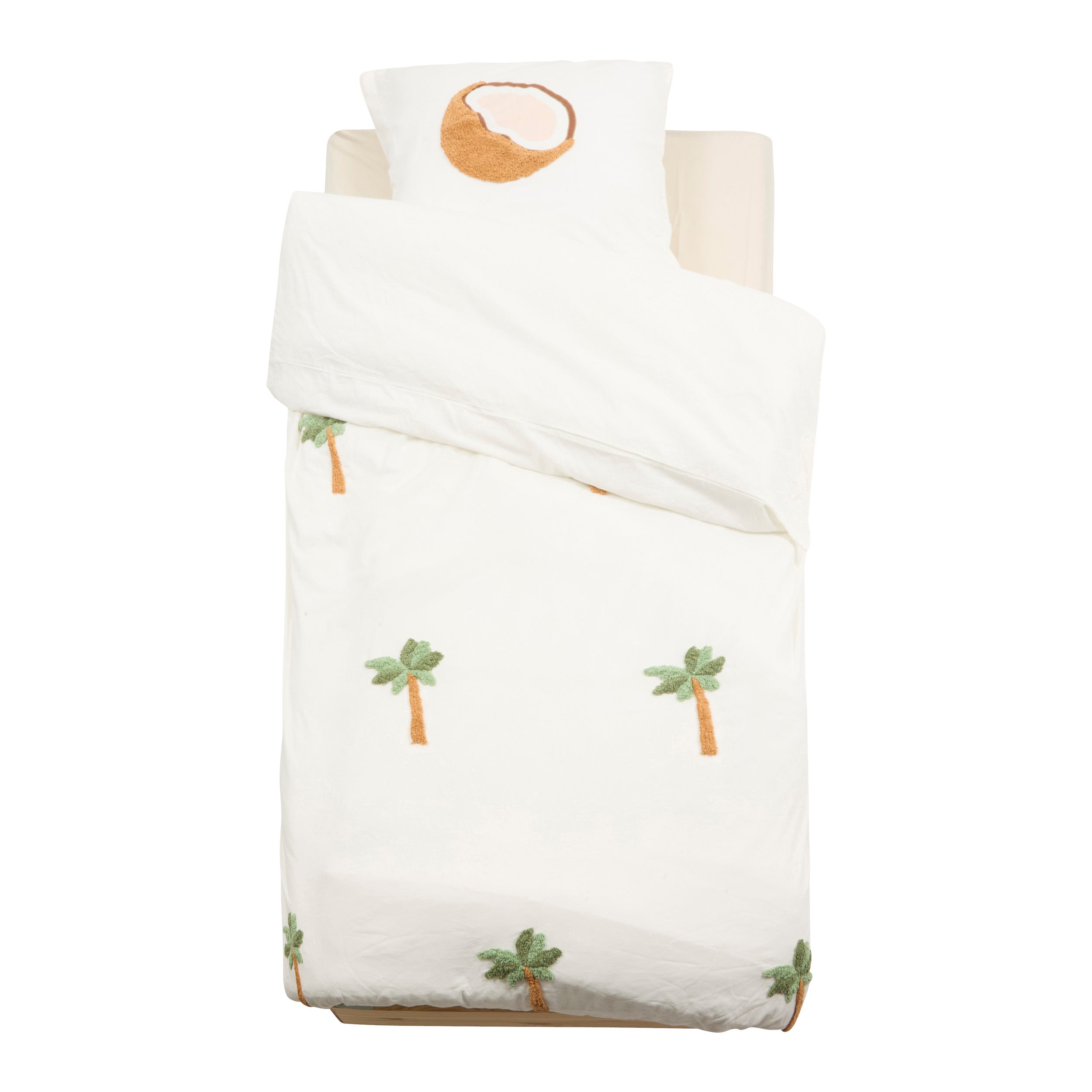 Atmosphera Kids Billie Parure de couette et 1 taie d'oreiller 140x200cm/65x65cm ours