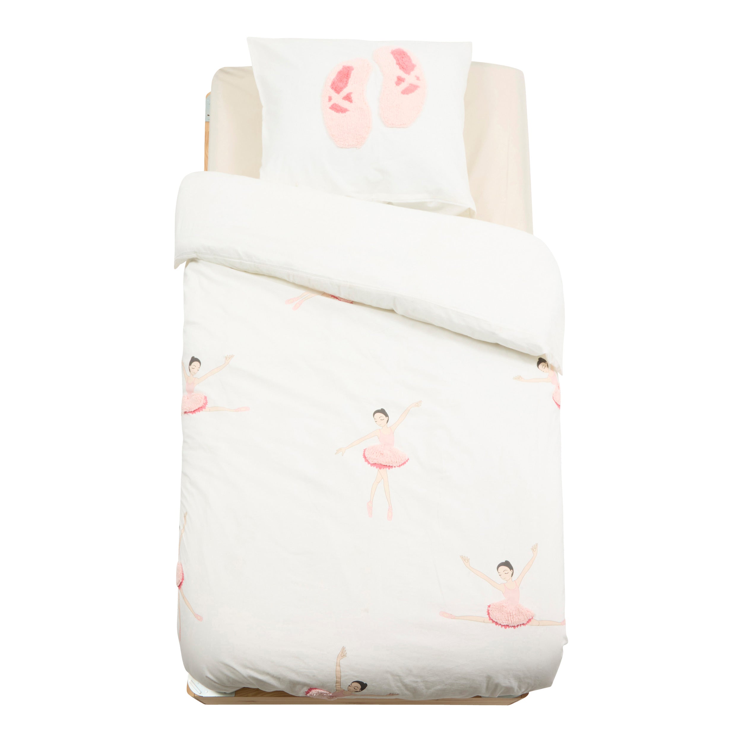 Atmosphera Kids Billie Parure de couette et 1 taie d'oreiller 140x200cm/65x65cm ours