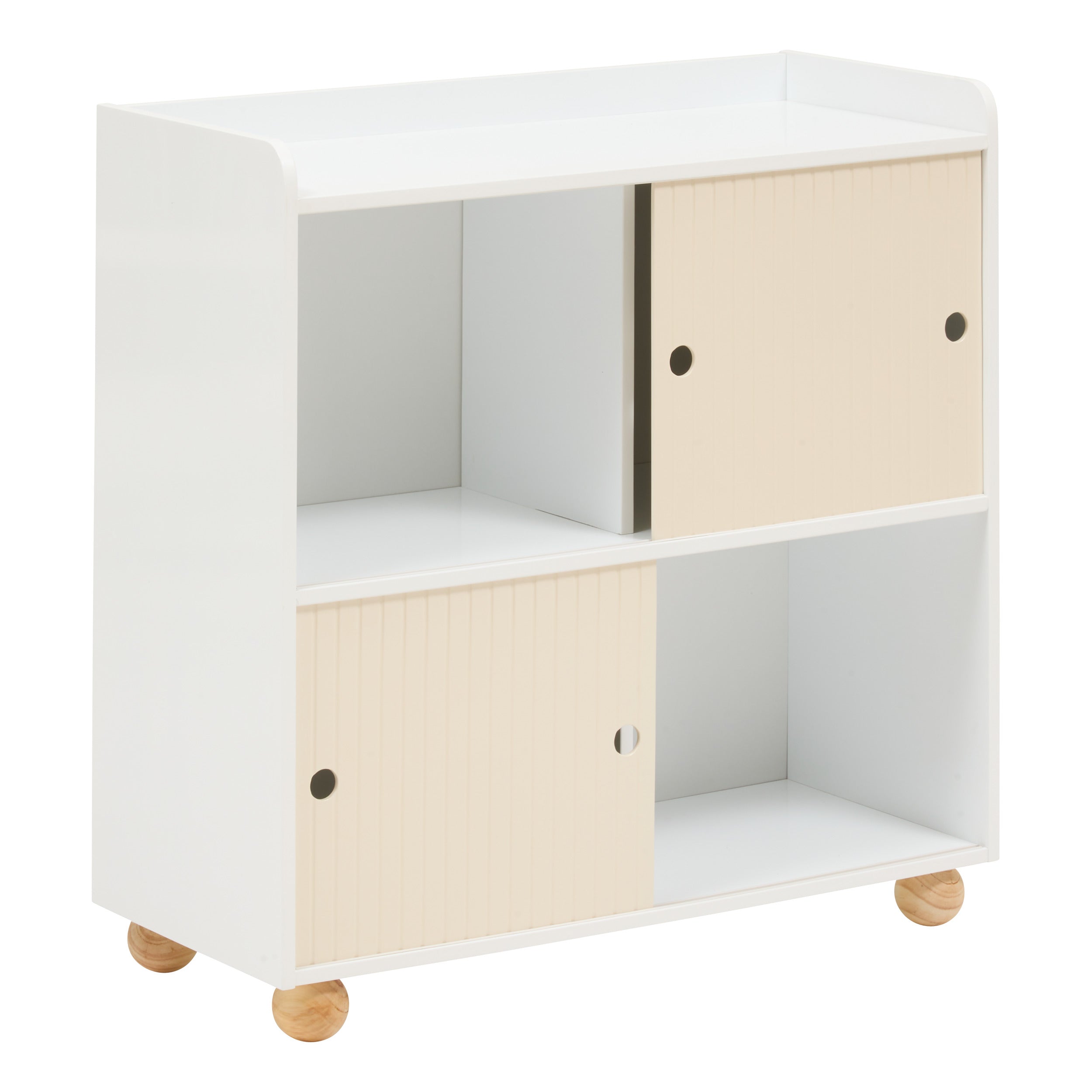 Atmosphera Bouli Boekenkast - 4 vakken - 70x30x71cm - Wit