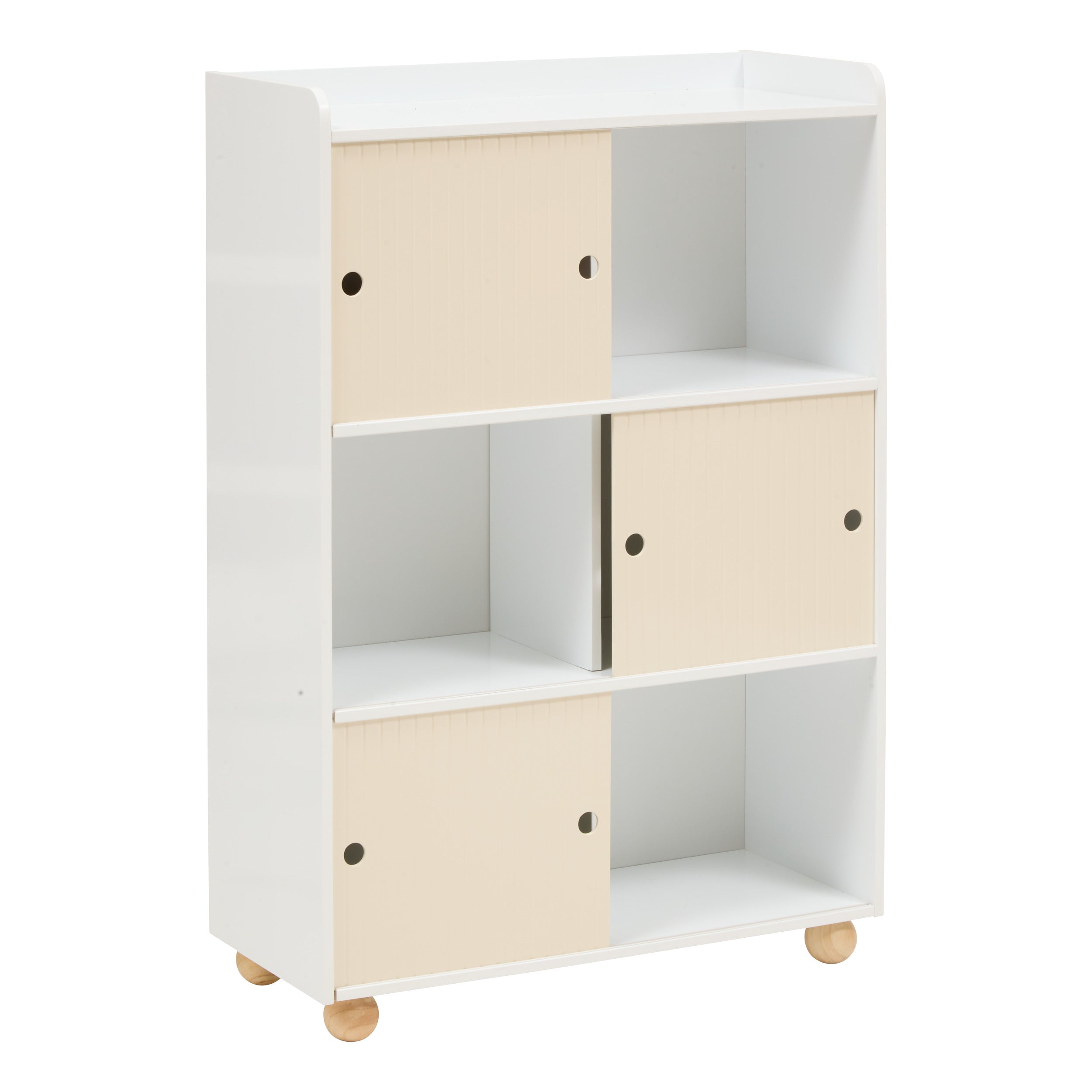 Atmosphera Bouli Boekenkast - 6 vakken - 70x30x101cm - Wit
