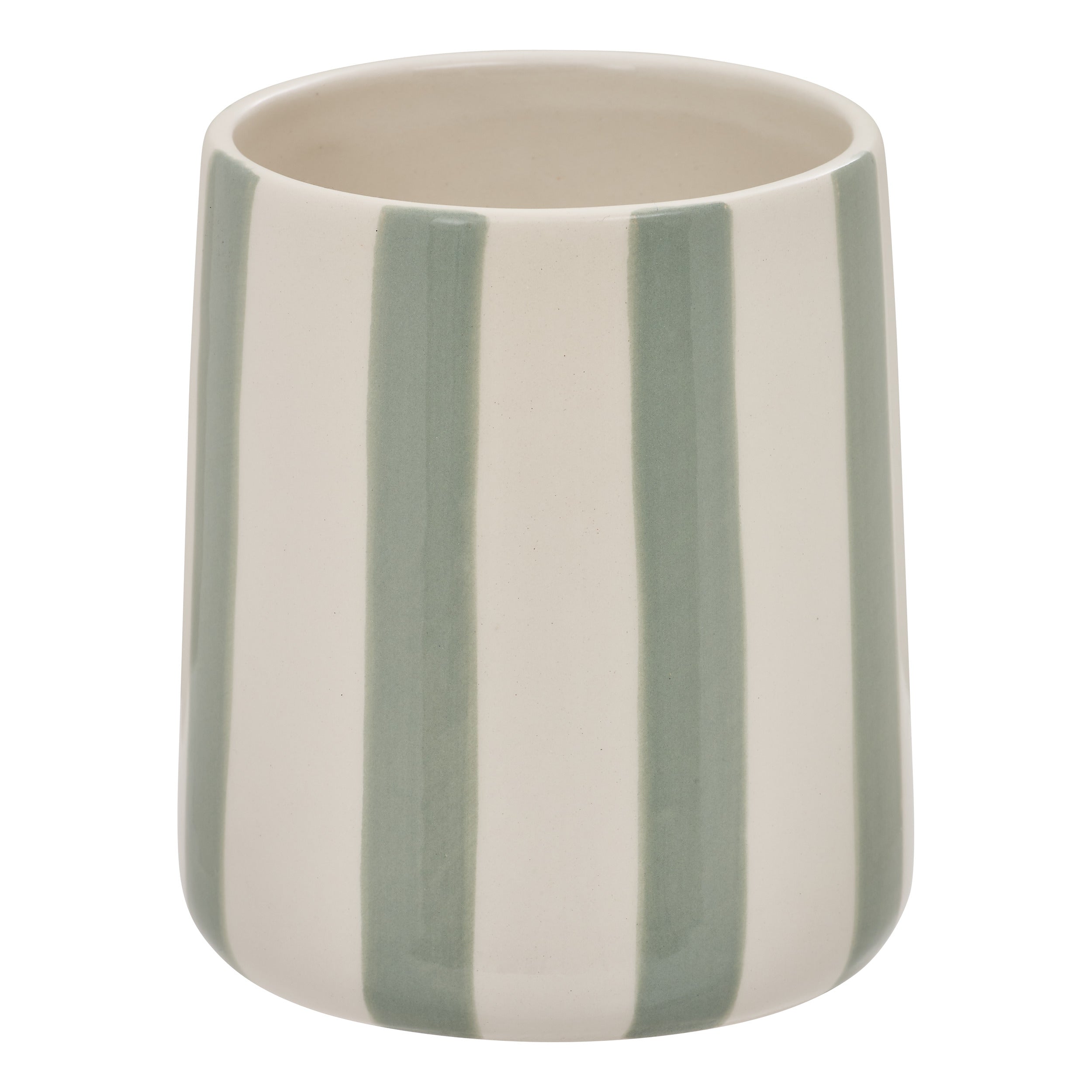5Five Strio Toothbrush holder - Ø9x10cm - Green