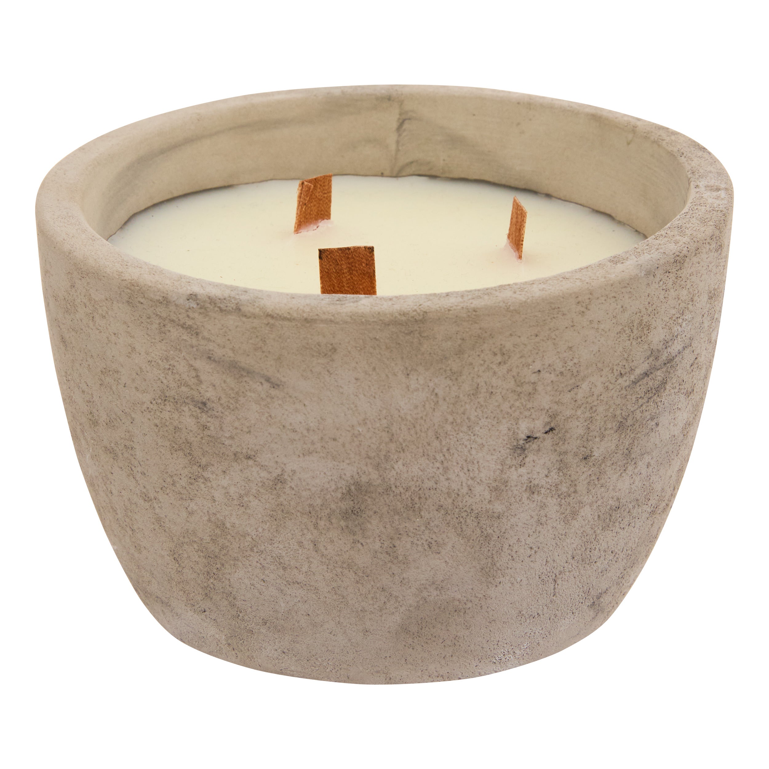 Atmosphera Sao Citronella Geurkaars in keramische pot - Ø13xH8cm - 160g - Brandtijd 6u