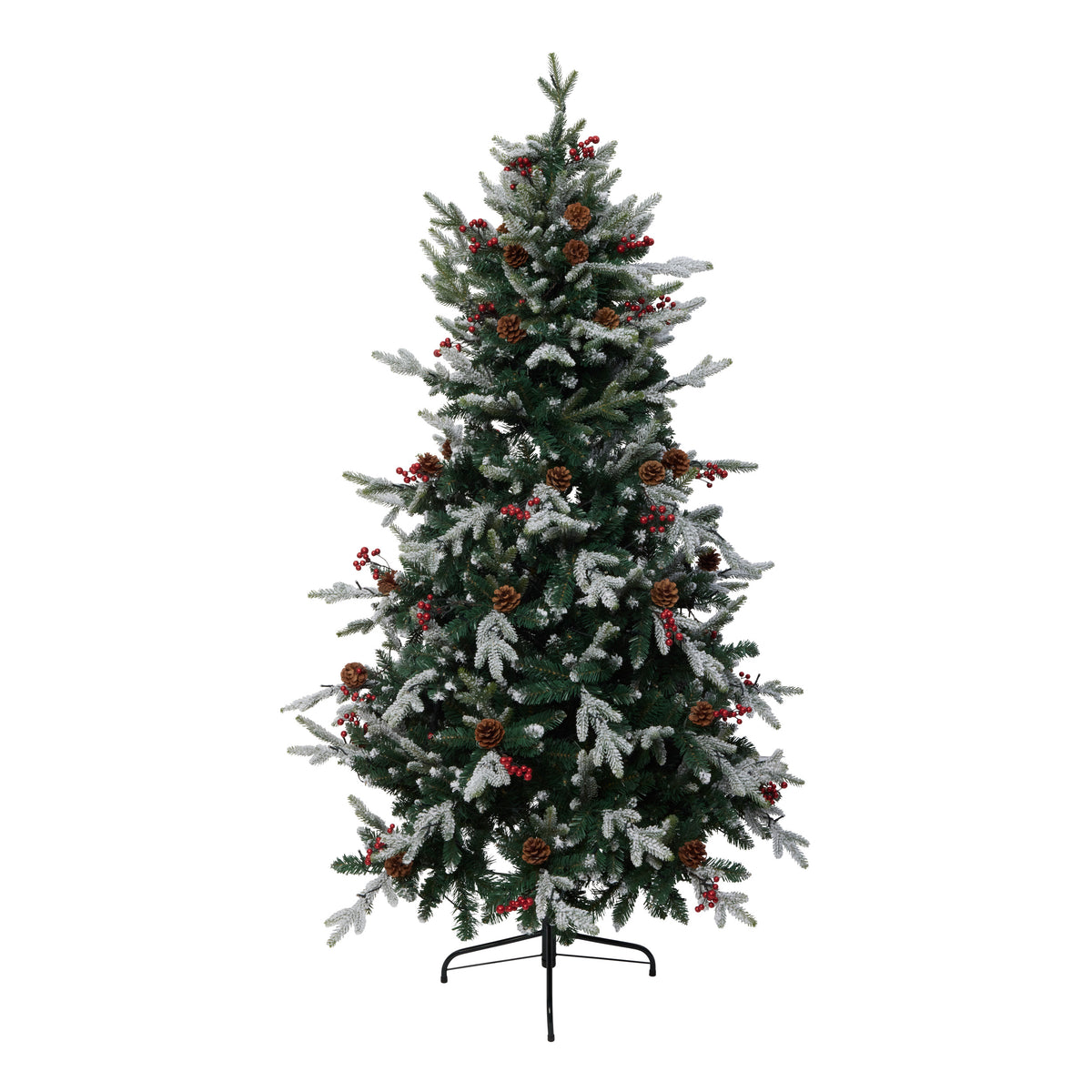 Fééric Lights and Christmas Snowberry Kerstboom met Verlichting - Ø99xH150cm - Groen