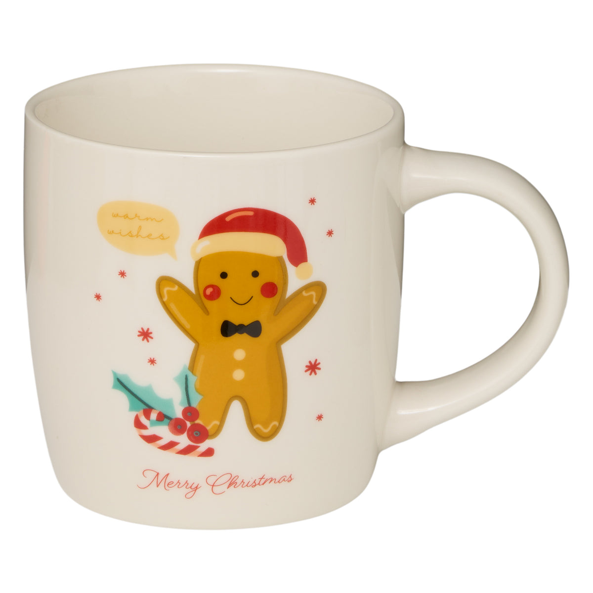 Fééric Lights and Christmas Kerst Koekjes Mok met Knuffeltje - 38cl - Multi